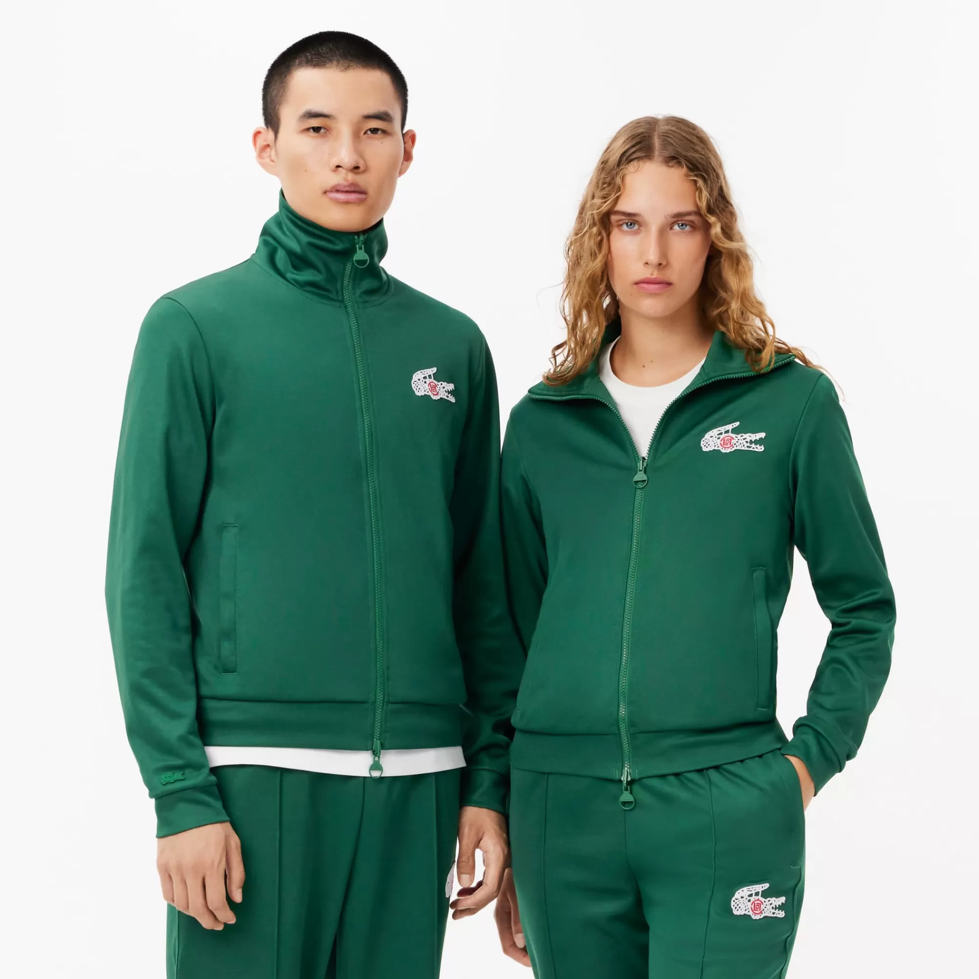 MULHER LACOSTE Sweatshirts | Sweatshirt^Sweatshirt com Fecho x Clot