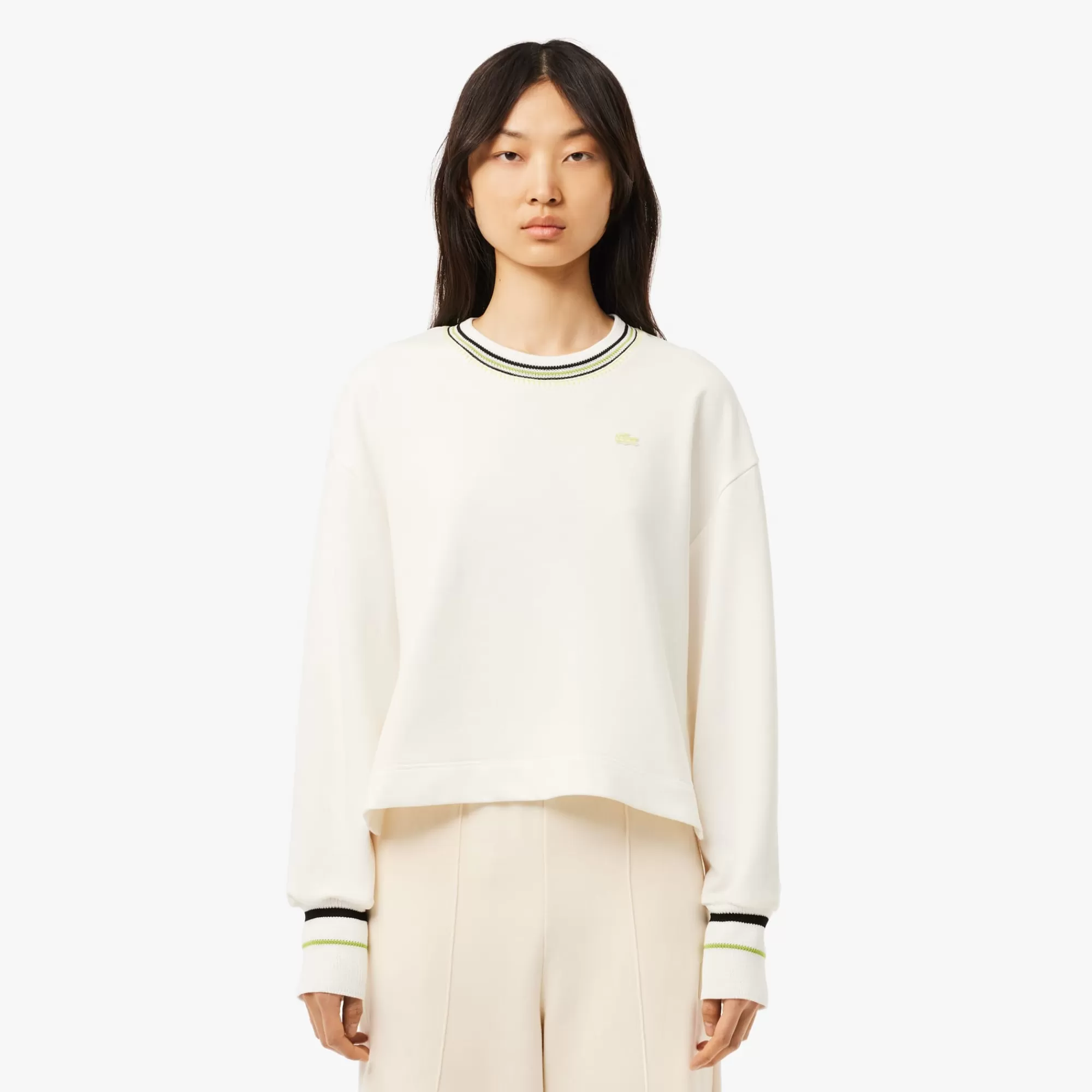 MULHER LACOSTE Sweatshirts^Sweatshirt de Fabrico Francês Relaxed Fit