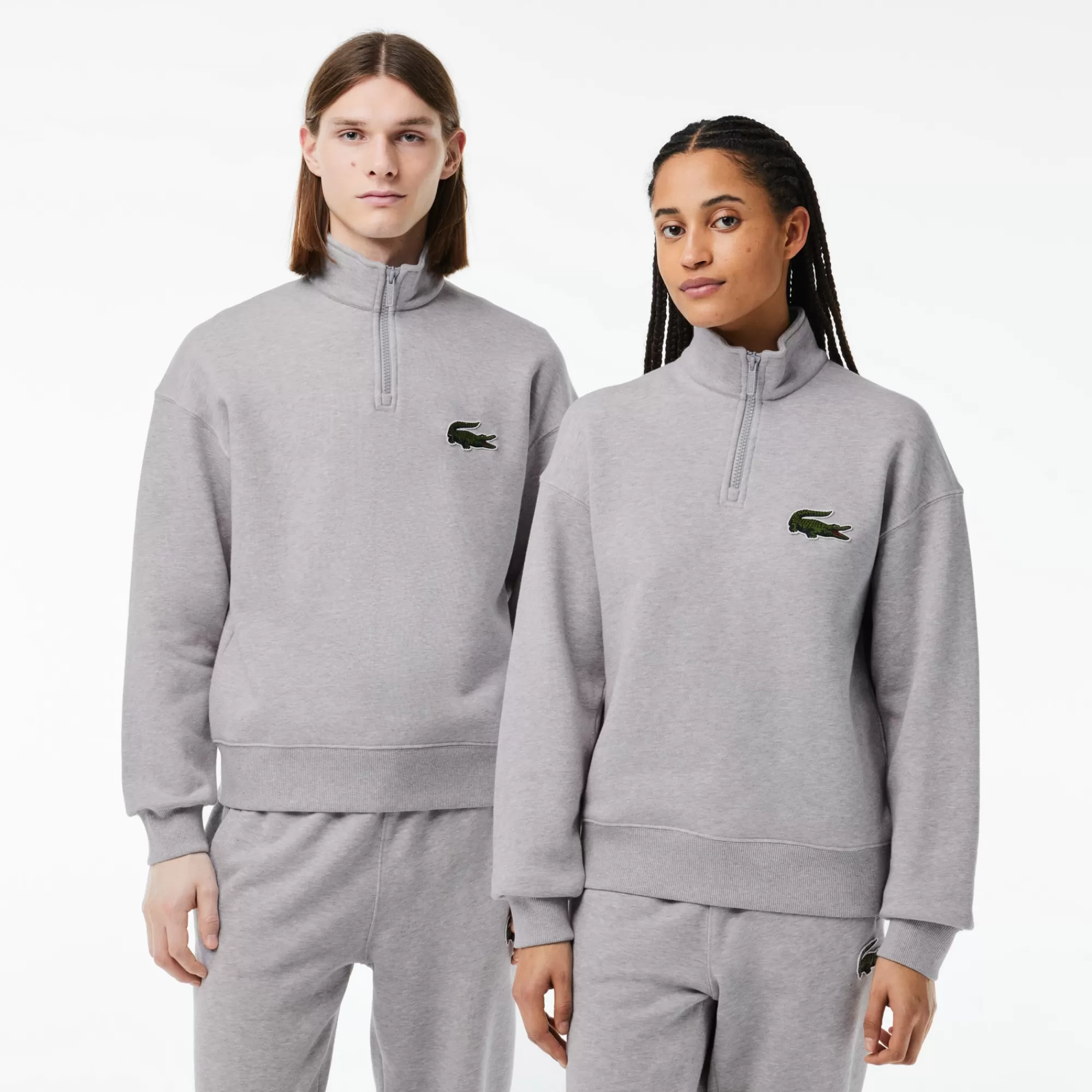 MULHER LACOSTE Sweatshirts | Sweatshirt^Sweatshirt de Felpa com Gola Alta Loose Fit