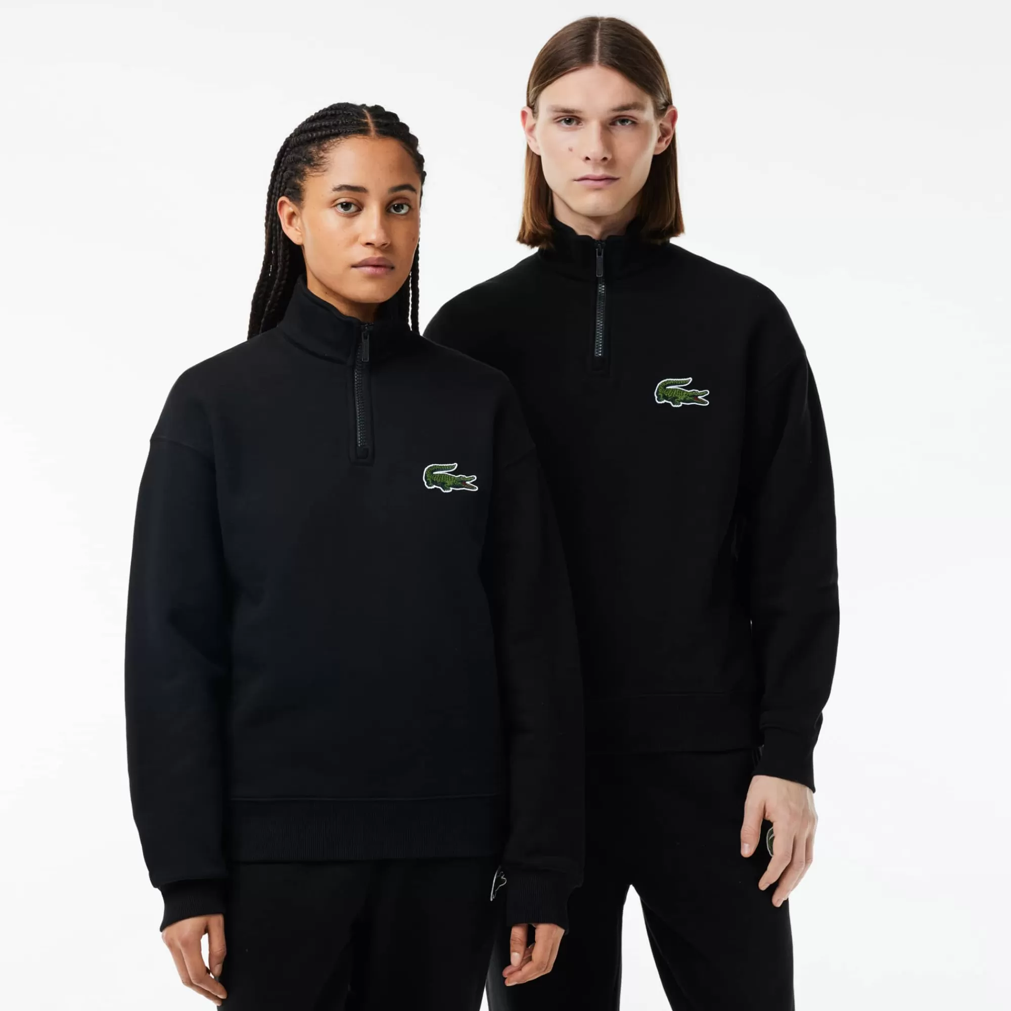 MULHER LACOSTE Sweatshirts | Sweatshirt^Sweatshirt de Felpa com Gola Alta Loose Fit