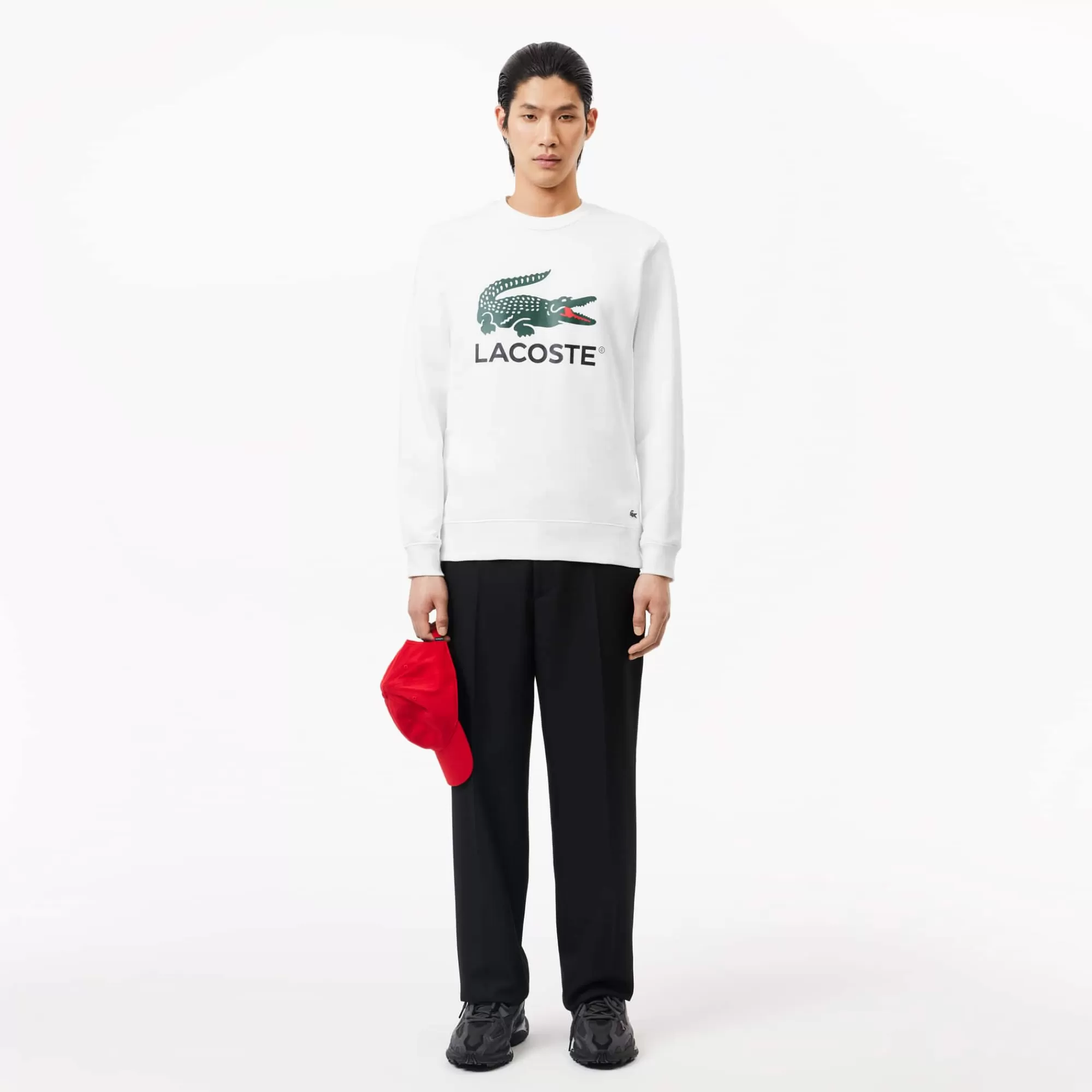 LACOSTE Sweatshirt^Sweatshirt de Felpa com Gola Redonda