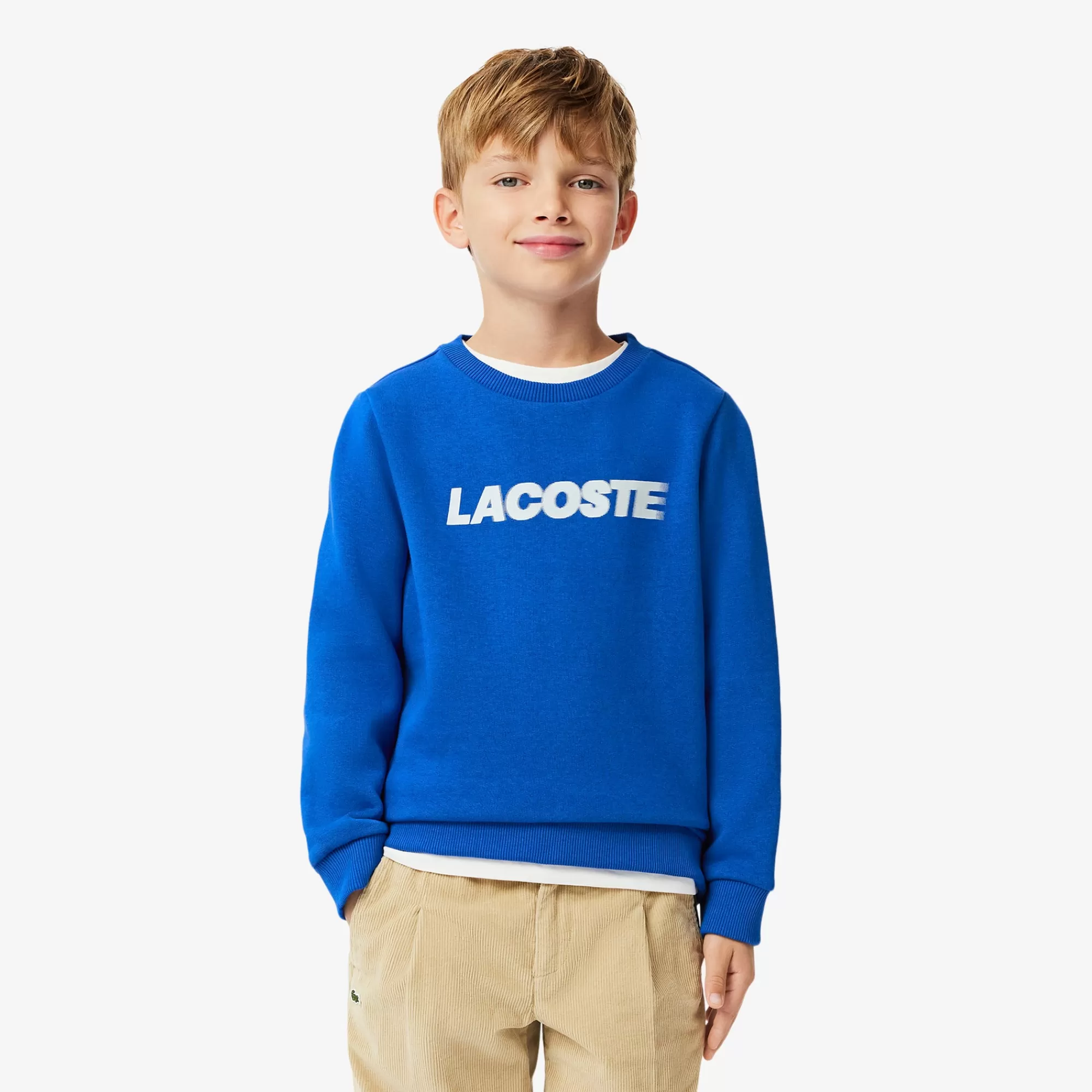 Crianças LACOSTE Moda Menino | Moda Menino^Sweatshirt de Felpa Estampada