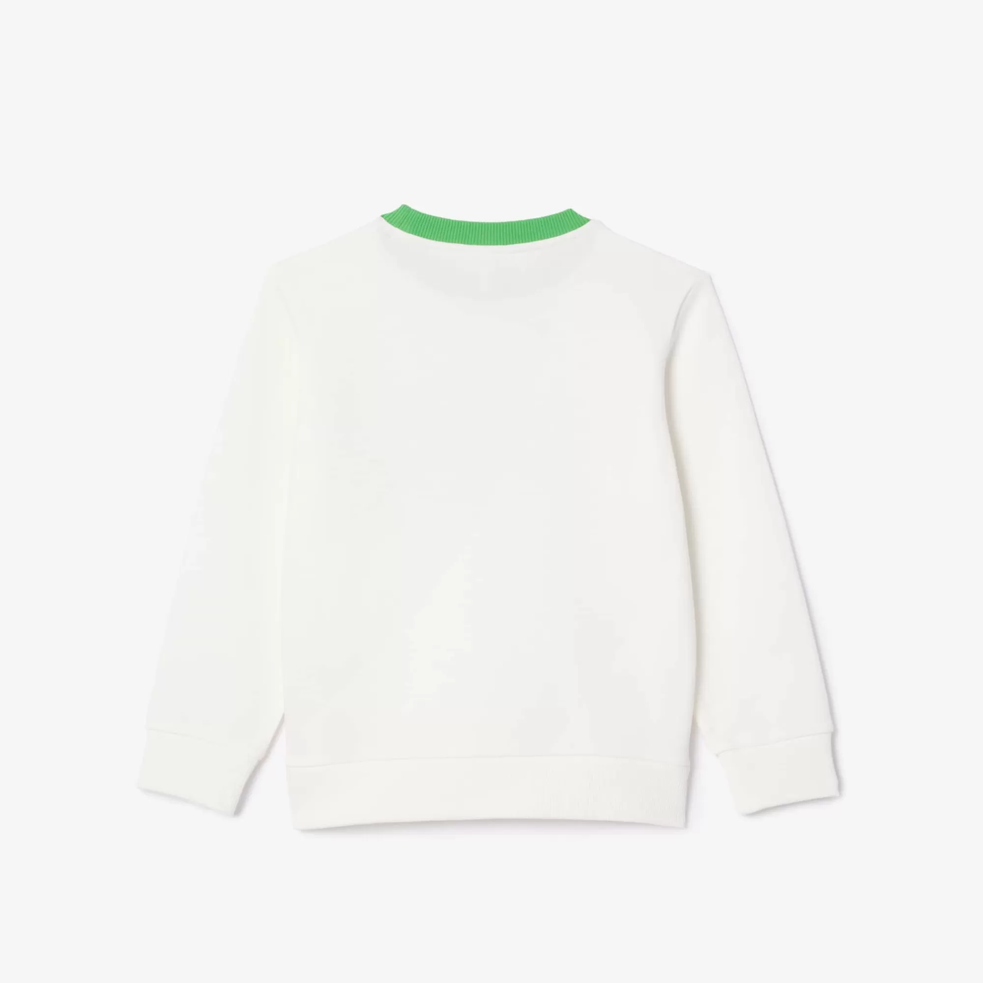 Crianças LACOSTE Moda Menina | Moda Menino^Sweatshirt de Felpa Estampada com Gola Redonda