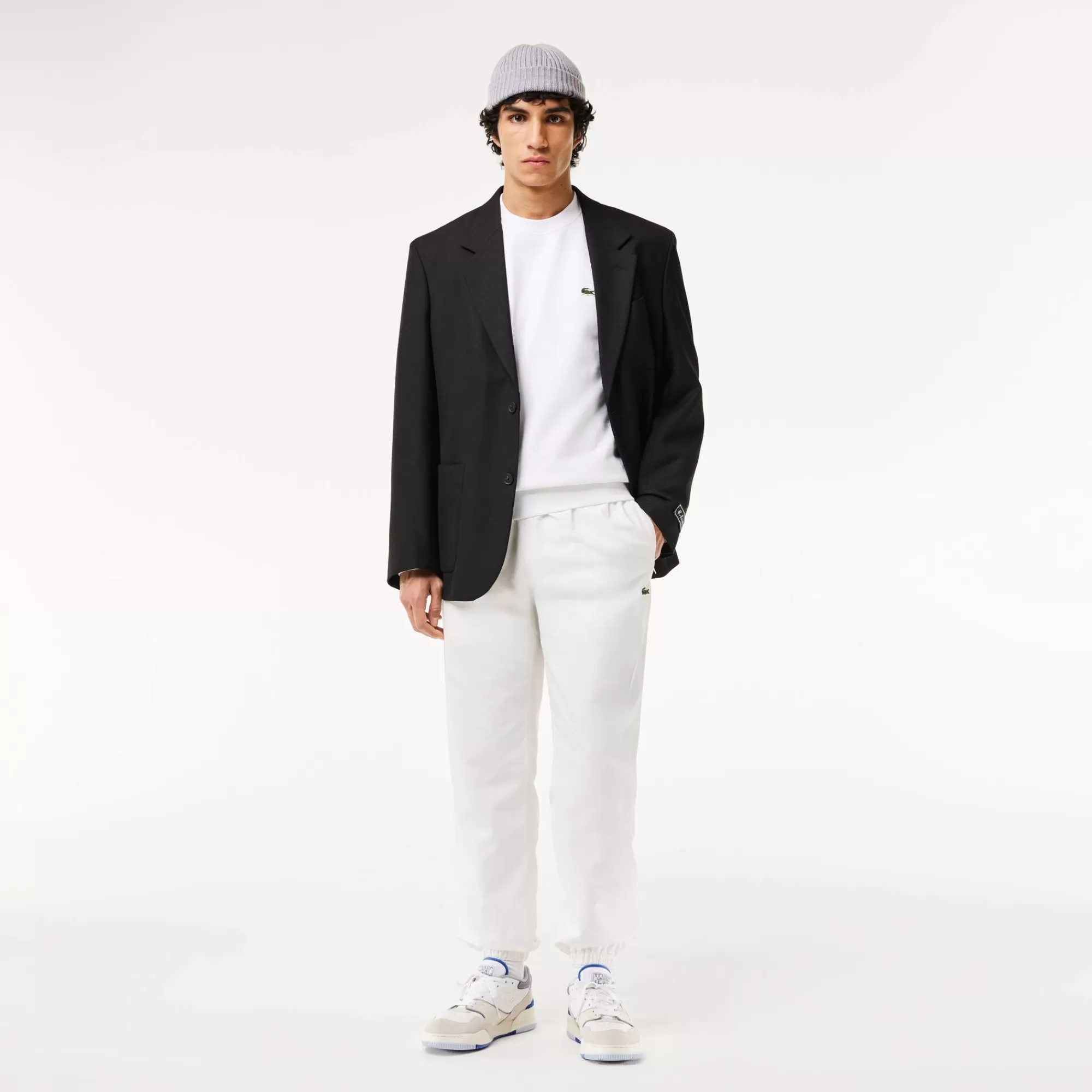 LACOSTE Sweatshirt^Sweatshirt de Gola Redonda com Listras com Logo