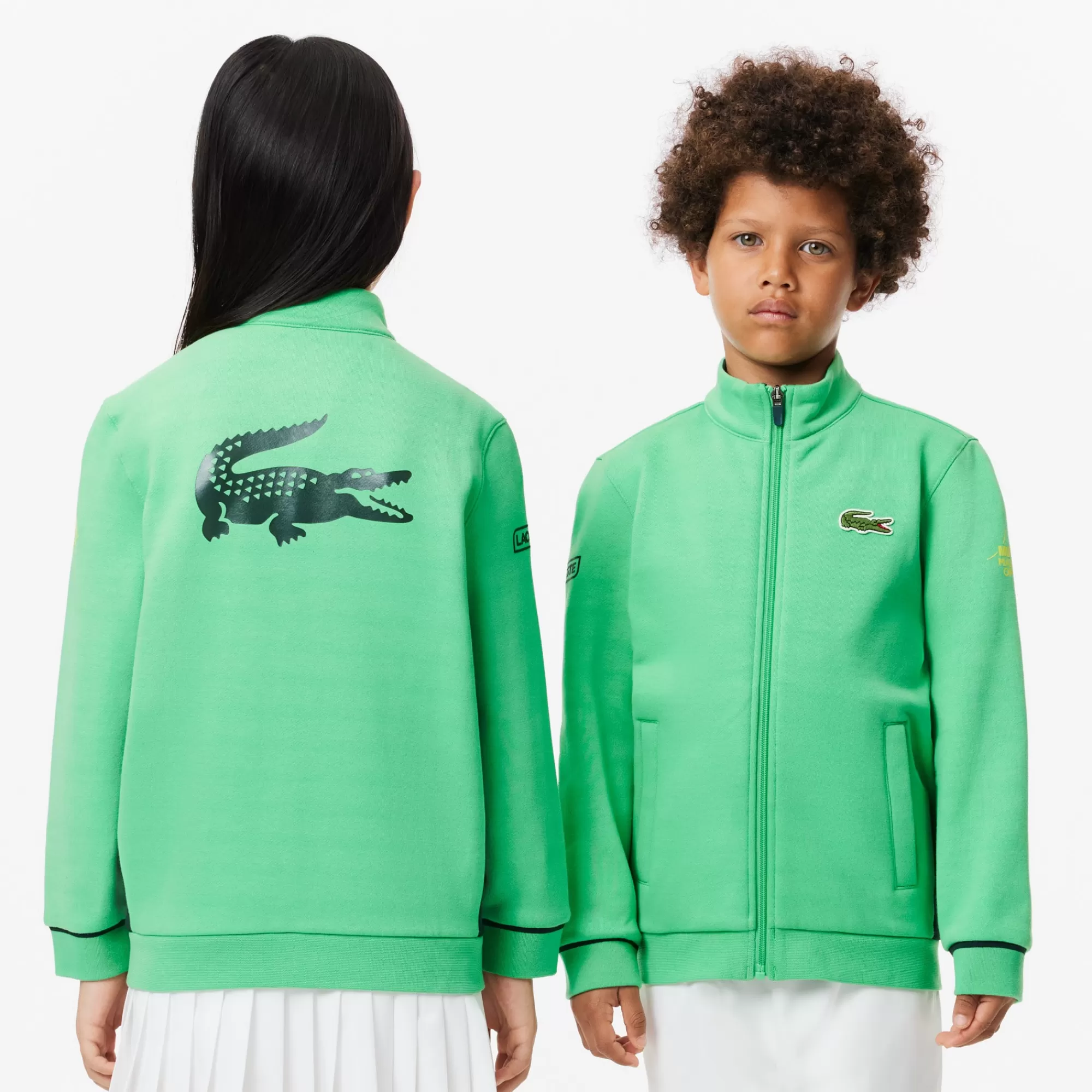 Crianças LACOSTE Moda Menina | Moda Menino^Sweatshirt de ténis com zip da Edição Mutua Madrid Open