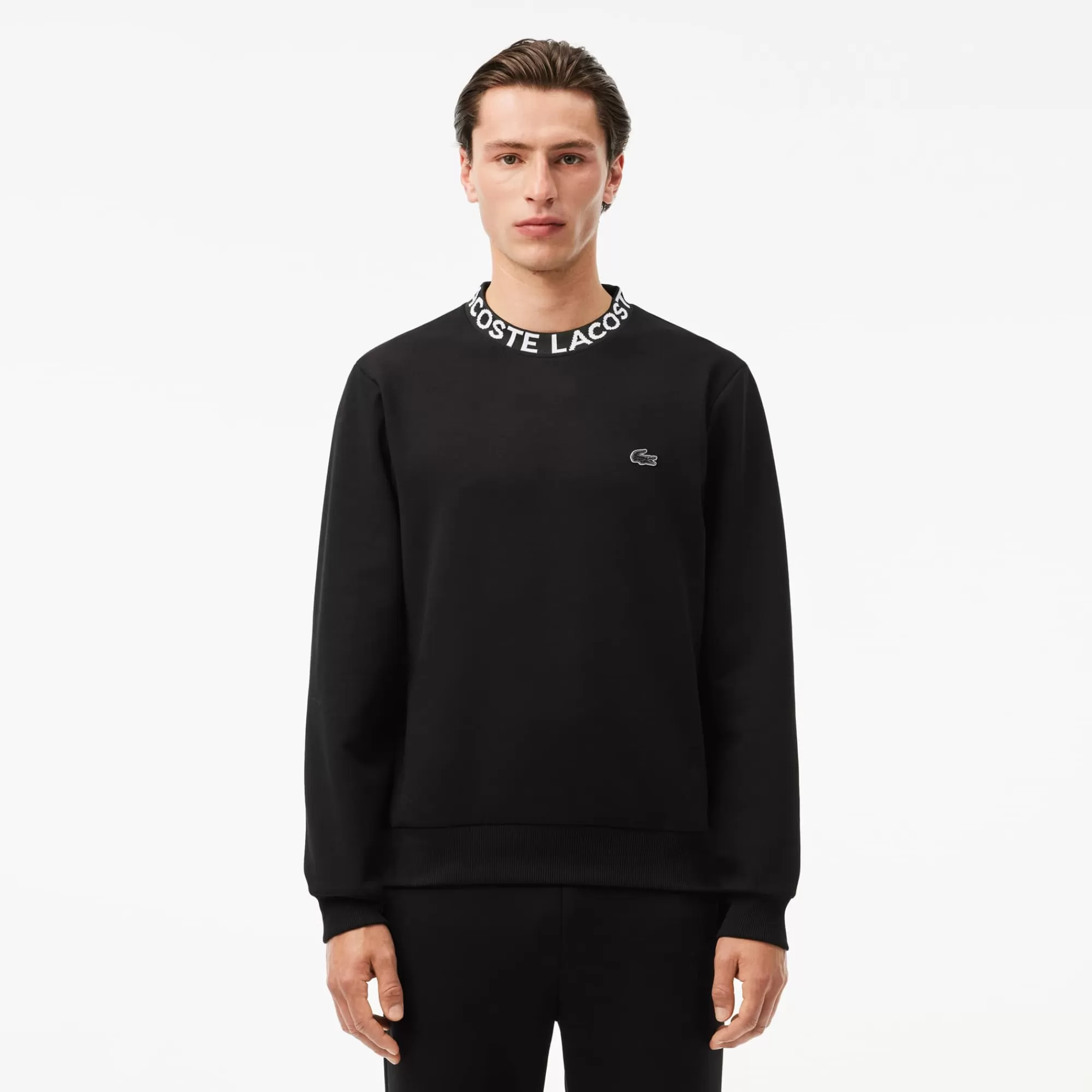 LACOSTE Sweatshirt^Sweatshirt em Jacquard com Logo e Decote Redondo