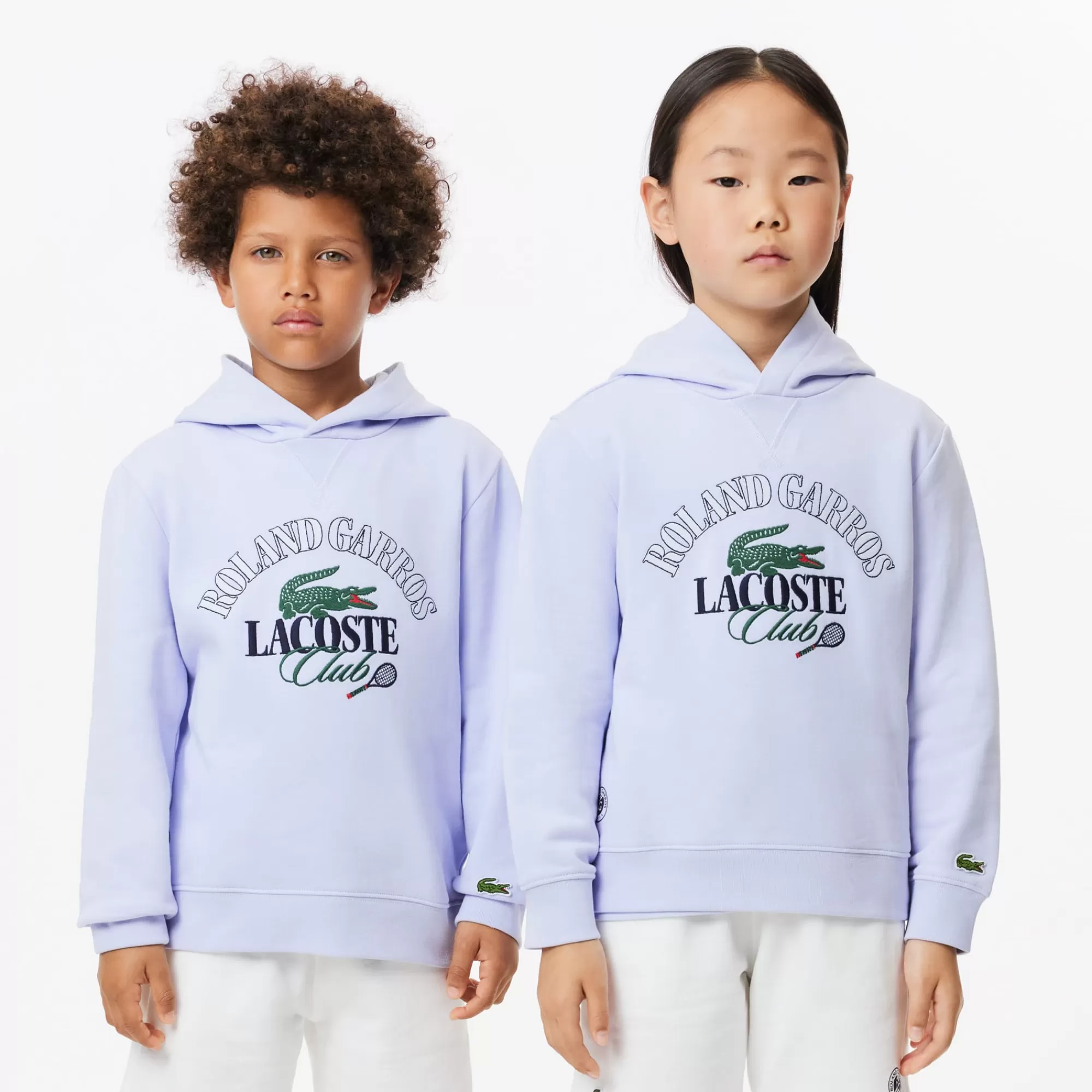 Crianças LACOSTE Moda Menina | Moda Menino^Sweatshirt em Piqué Bordada Edição Roland-Garros