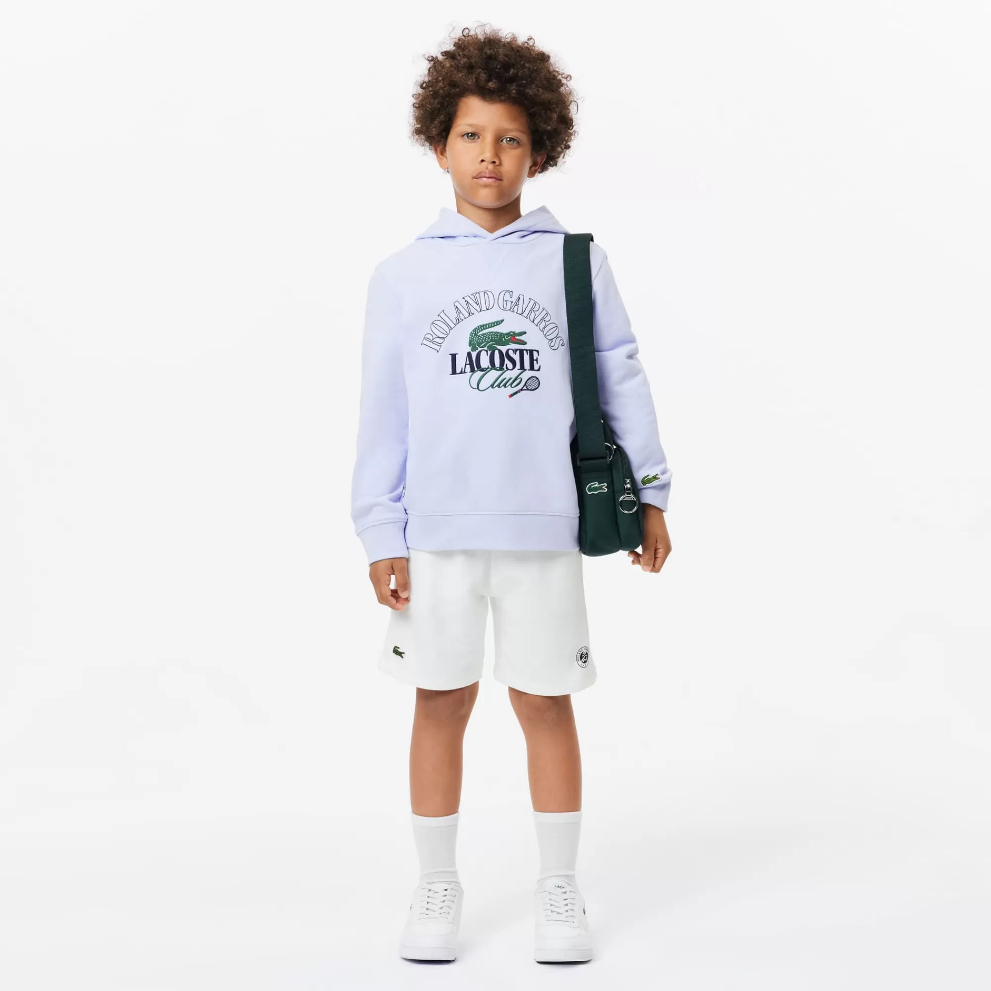 Crianças LACOSTE Moda Menina | Moda Menino^Sweatshirt em Piqué Bordada Edição Roland-Garros