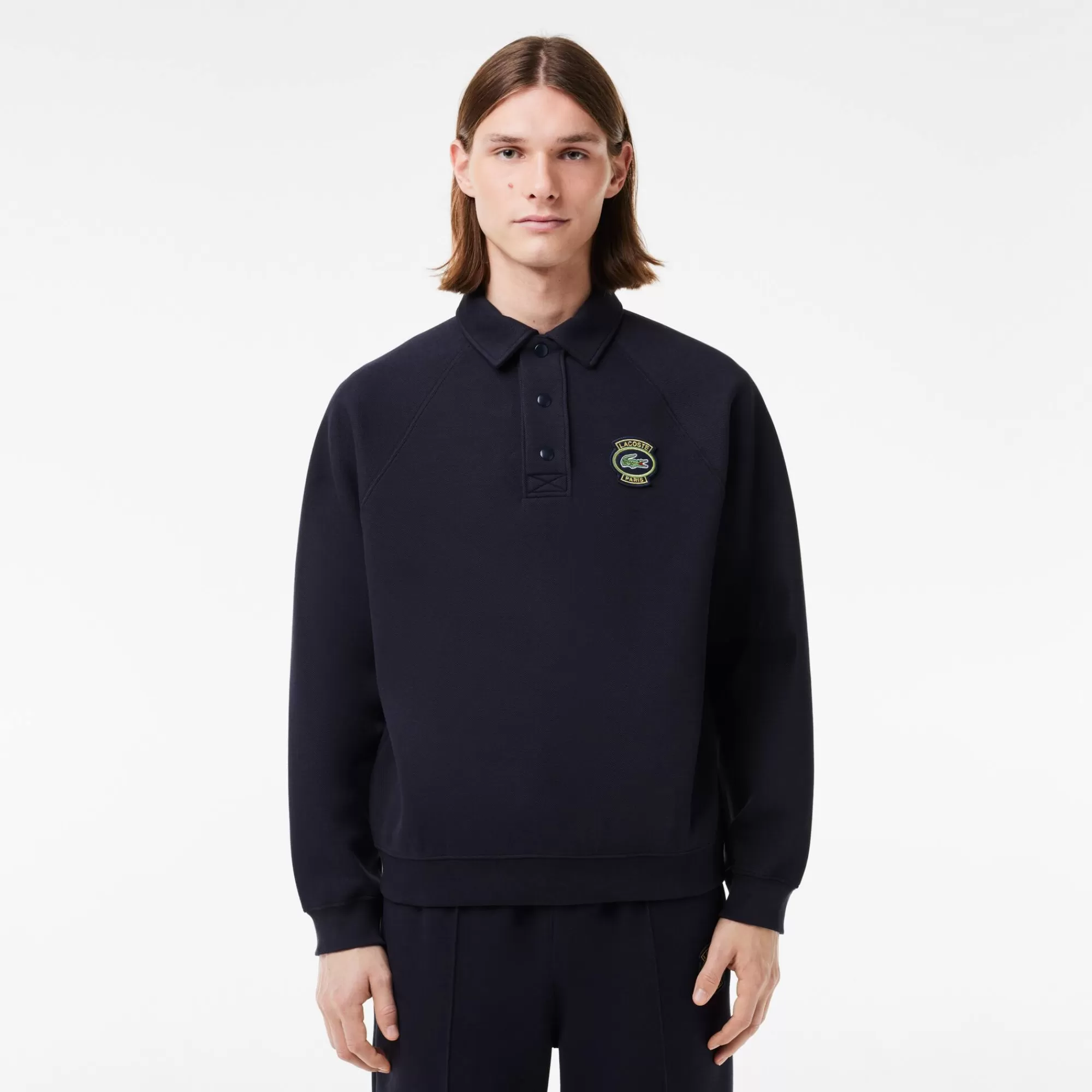 LACOSTE Fatos De Treino | Sweatshirt^Sweatshirt em Piqué Loose Fit