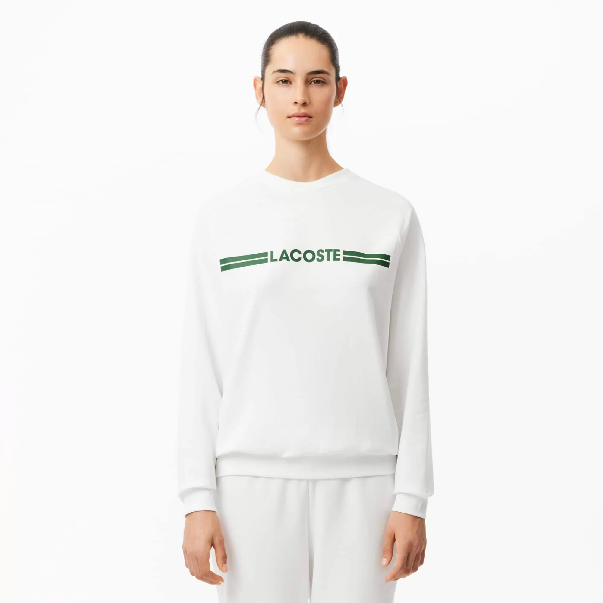 MULHER LACOSTE Roupa Interior E Roupa De Casa | Roupa Interior^Sweatshirt Loungewear de Felpa com Logo