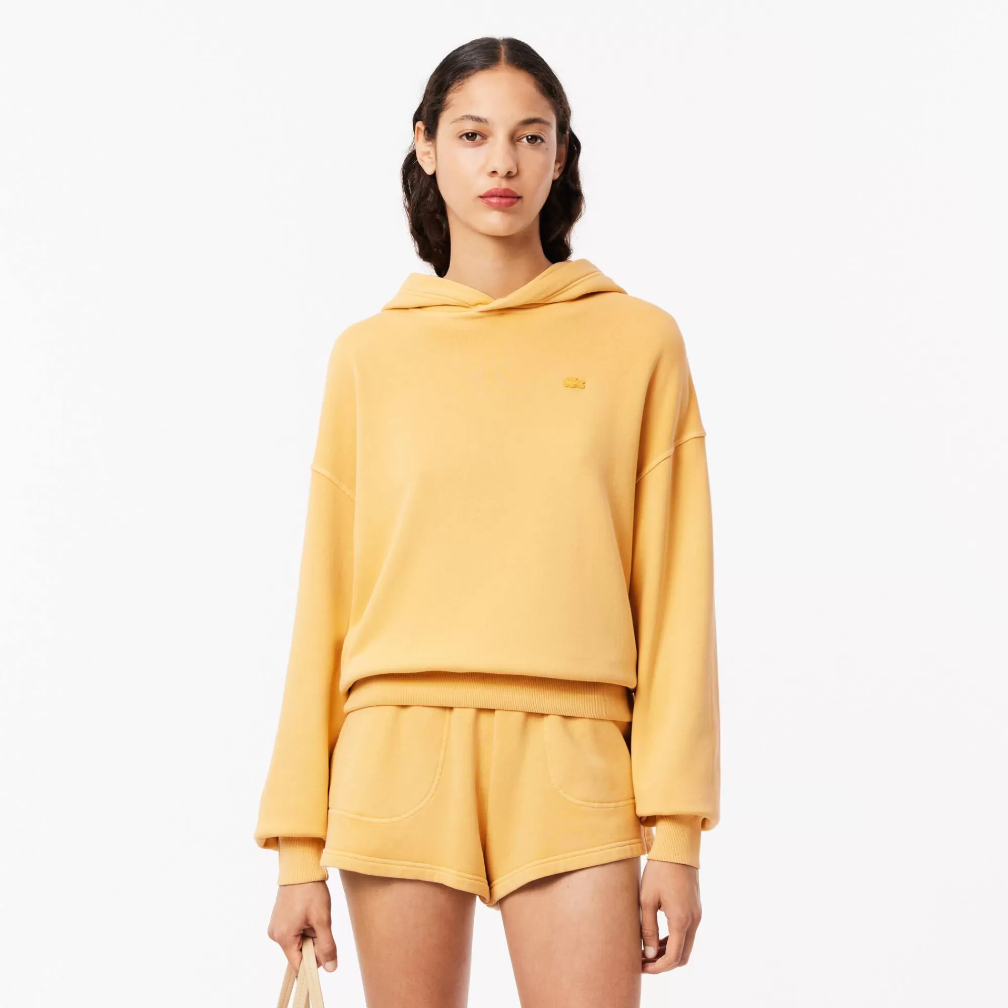 MULHER LACOSTE Sweatshirts^Sweatshirt Oversize com Tingimento Natural