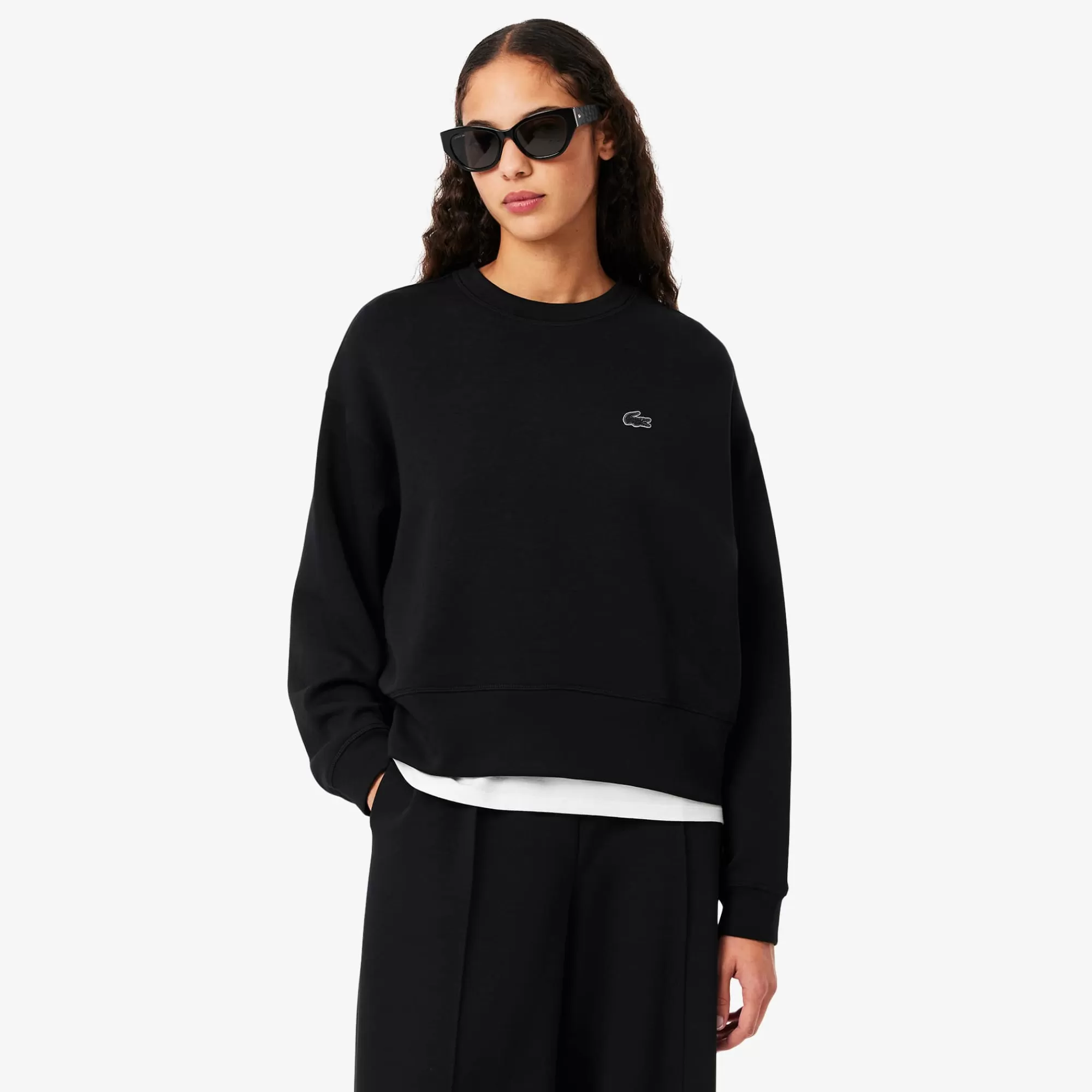 MULHER LACOSTE Sweatshirts^Sweatshirt Oversize de Algodão