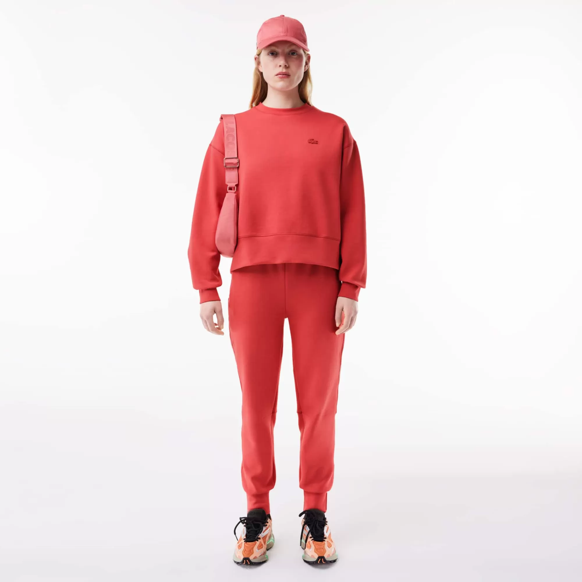 MULHER LACOSTE Fatos De Treino | Sweatshirts^Sweatshirt Oversize de Algodão