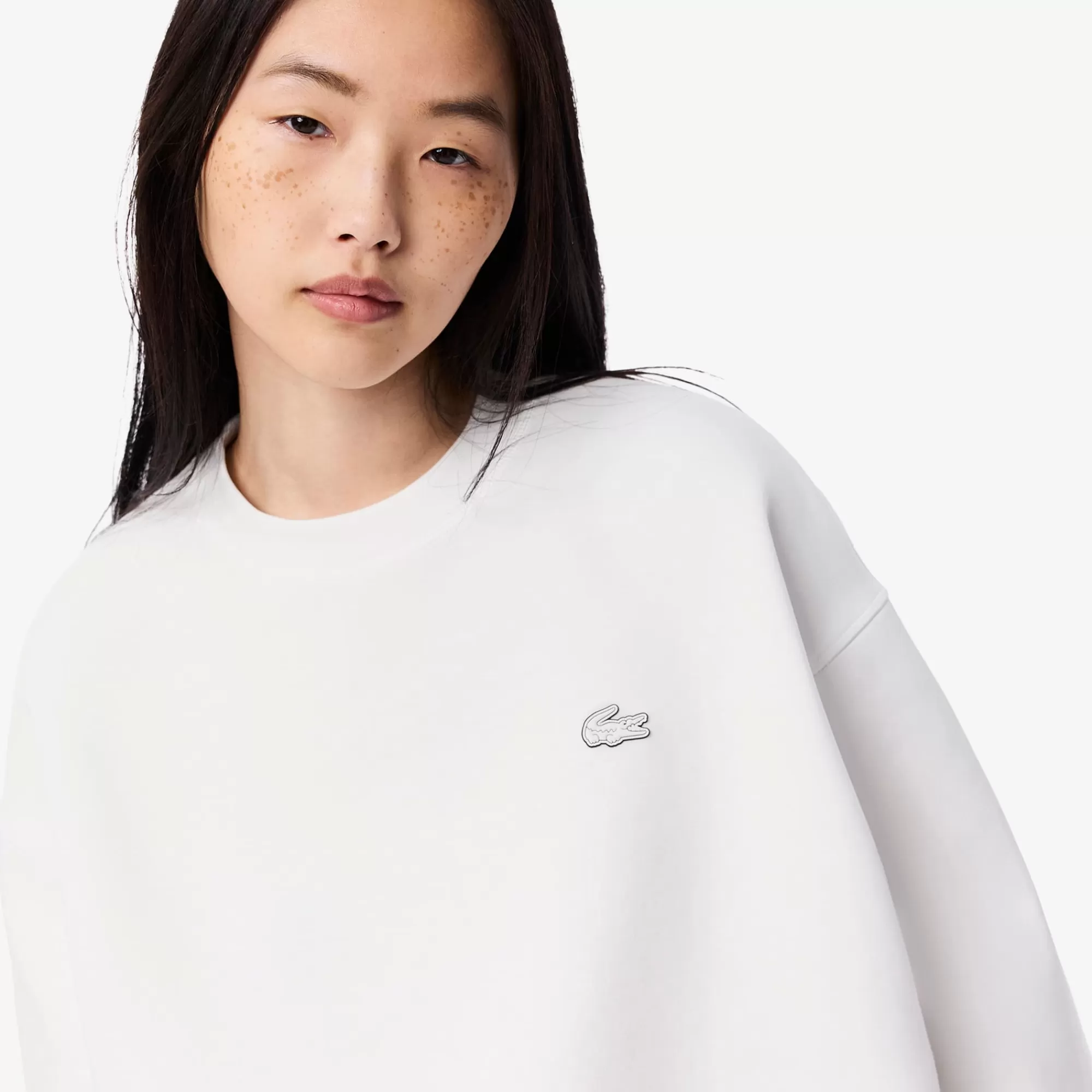 MULHER LACOSTE Sweatshirts^Sweatshirt Oversize de Algodão