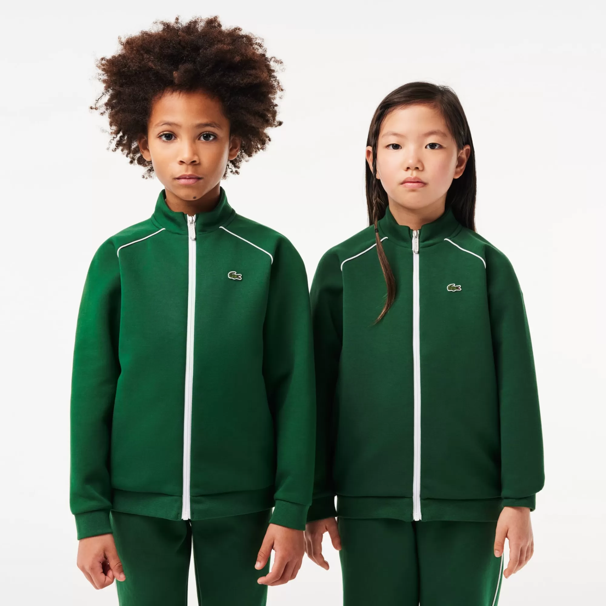 Crianças LACOSTE Moda Menino | Moda Menina^Sweatshirt Paris com Detalhes em Contraste e Fecho