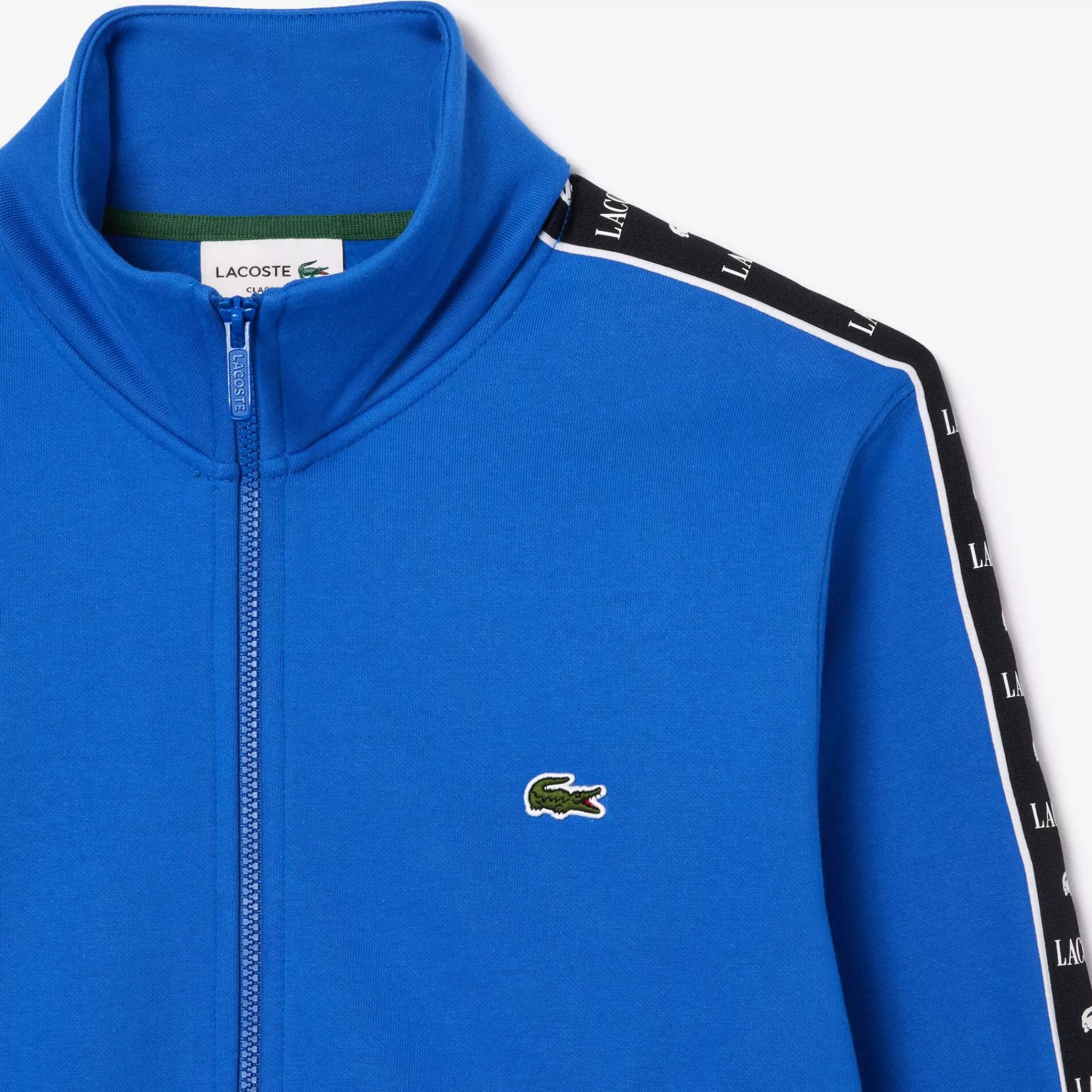 LACOSTE Sweatshirt^Sweatshirt às Listras e com Logo e Fecho