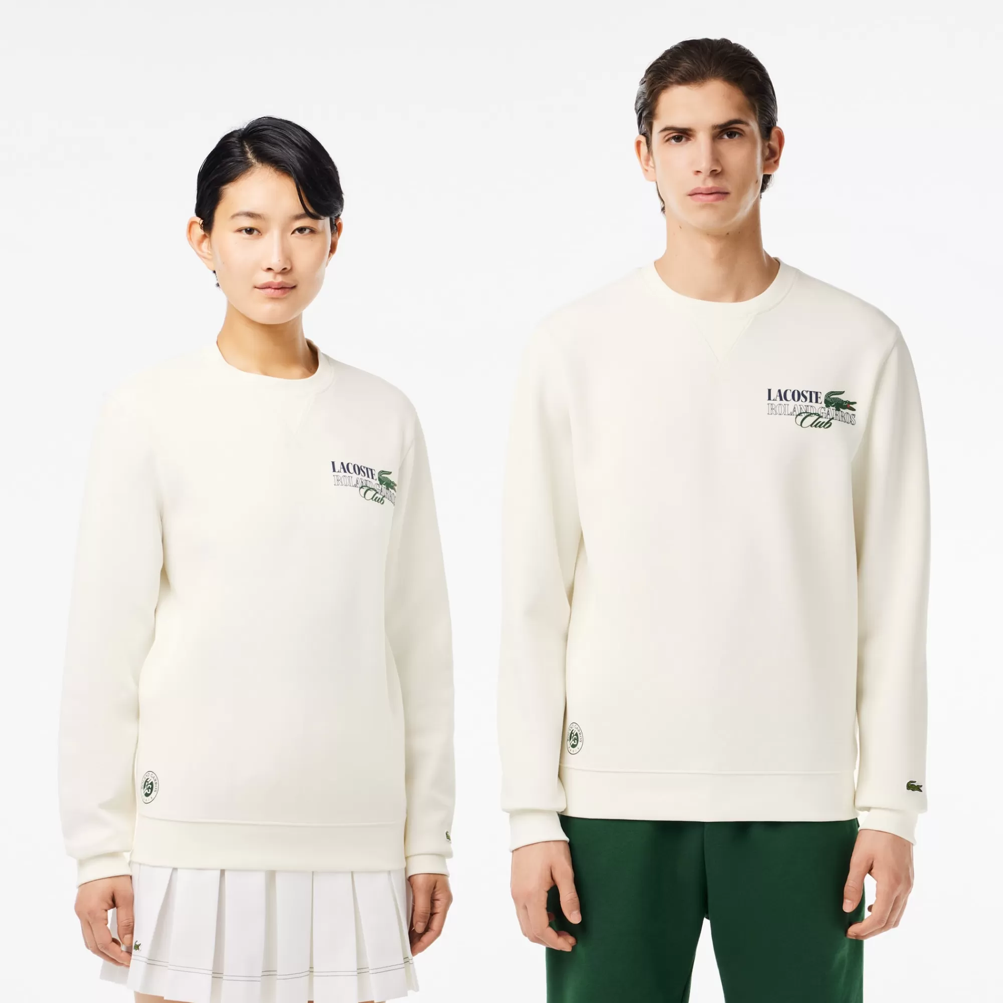 MULHER LACOSTE Ténis | Roupa Deportiva Mulher^Sweatshirt Sportsuit Edição Roland-Garros