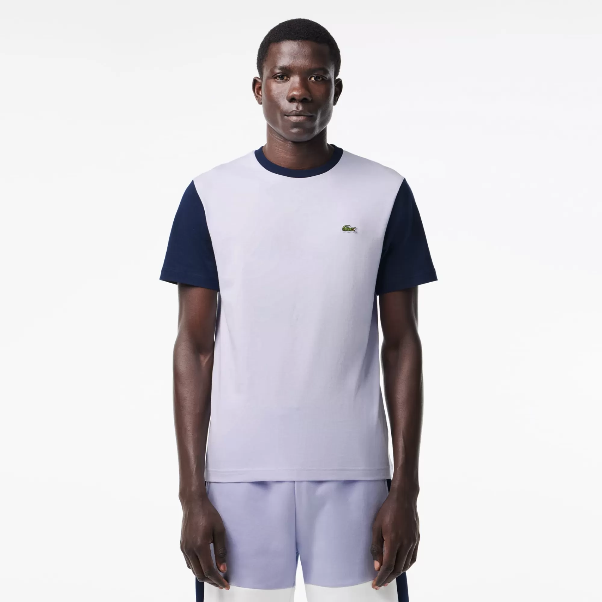 LACOSTE T-Shirts^T-shirt Colorblock de Algodão Regular Fit