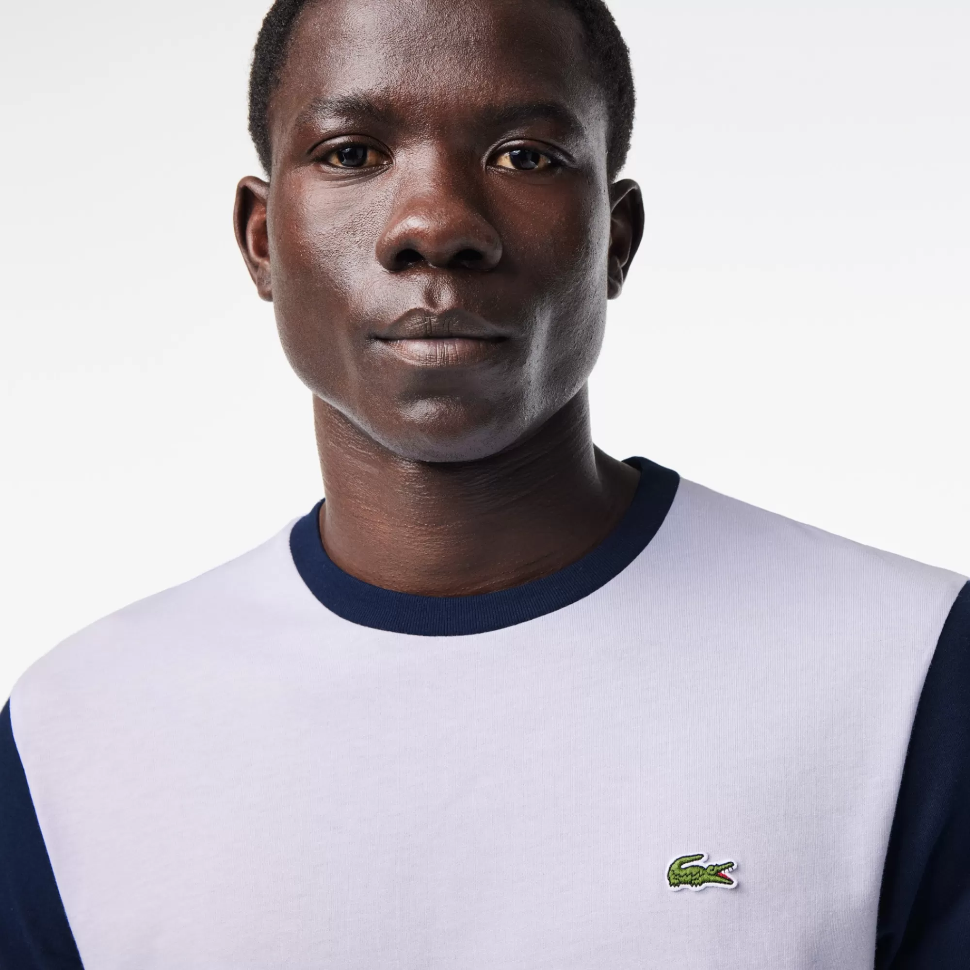 LACOSTE T-Shirts^T-shirt Colorblock de Algodão Regular Fit