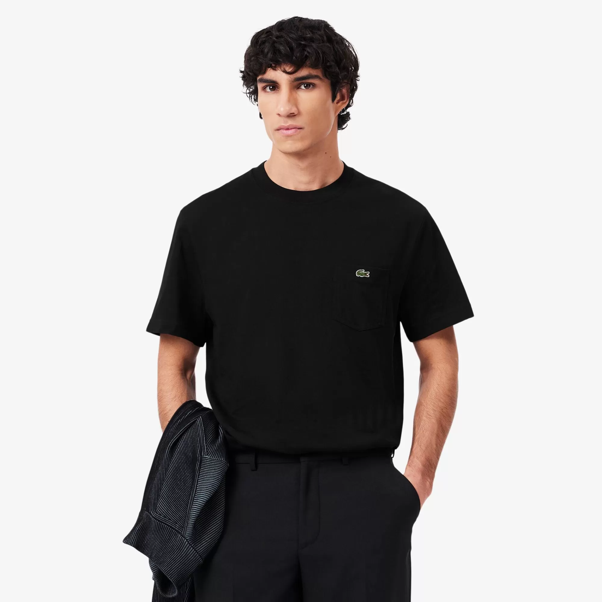 LACOSTE T-Shirts^T-shirt de Algodão com Bolso no Peito