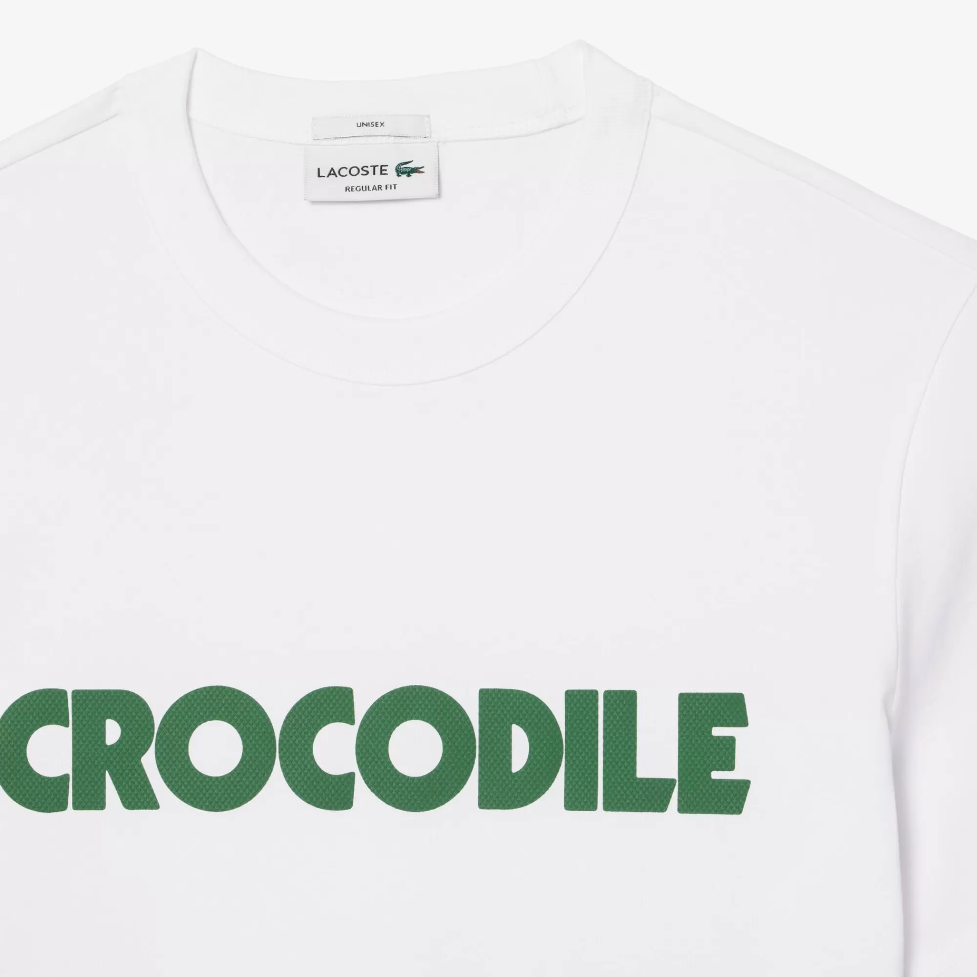 MULHER LACOSTE T-Shirts | T-Shirts^T-shirt de Algodão com Estampado