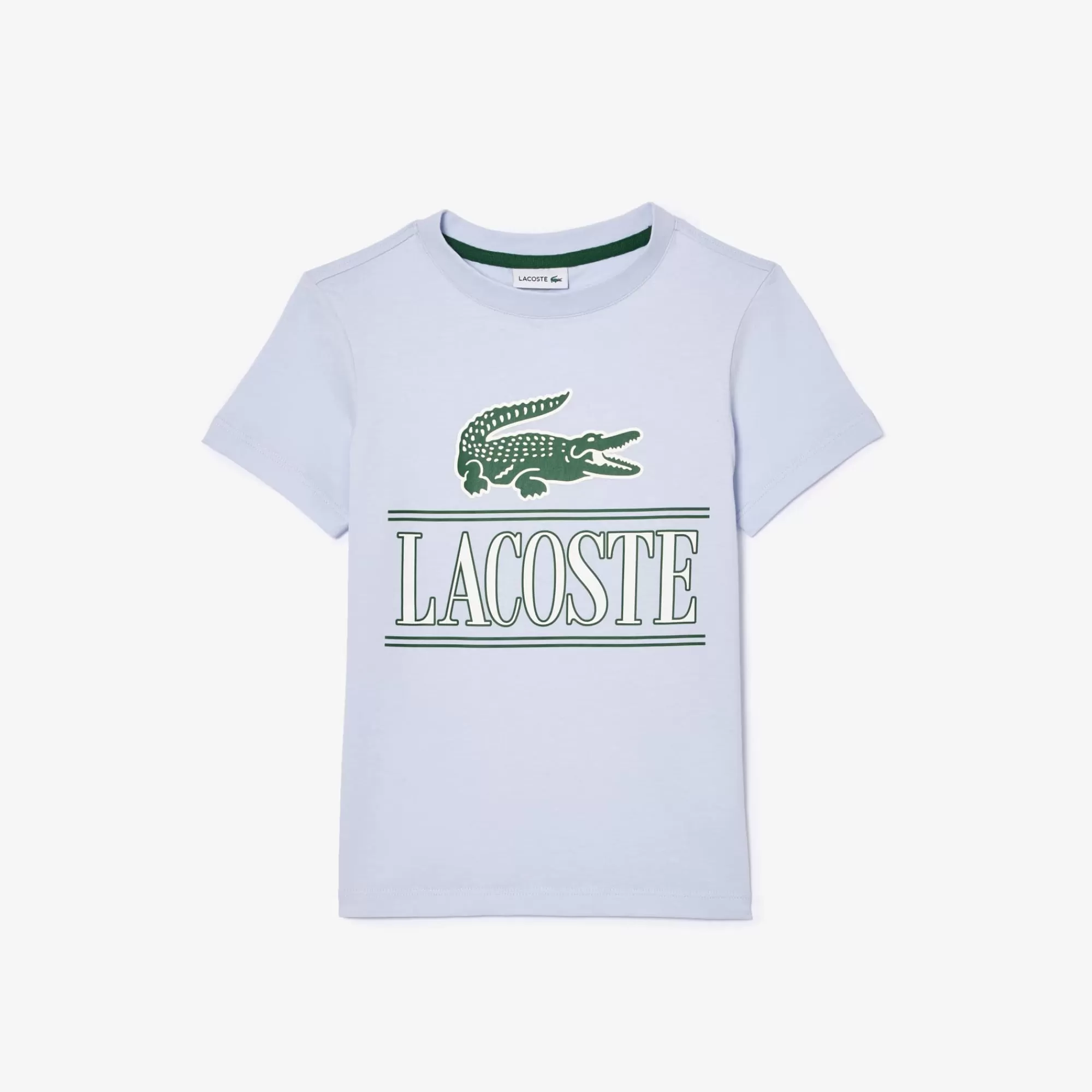 Crianças LACOSTE Moda Menino | Moda Menino^T-shirt de Algodão com Estampado 3D