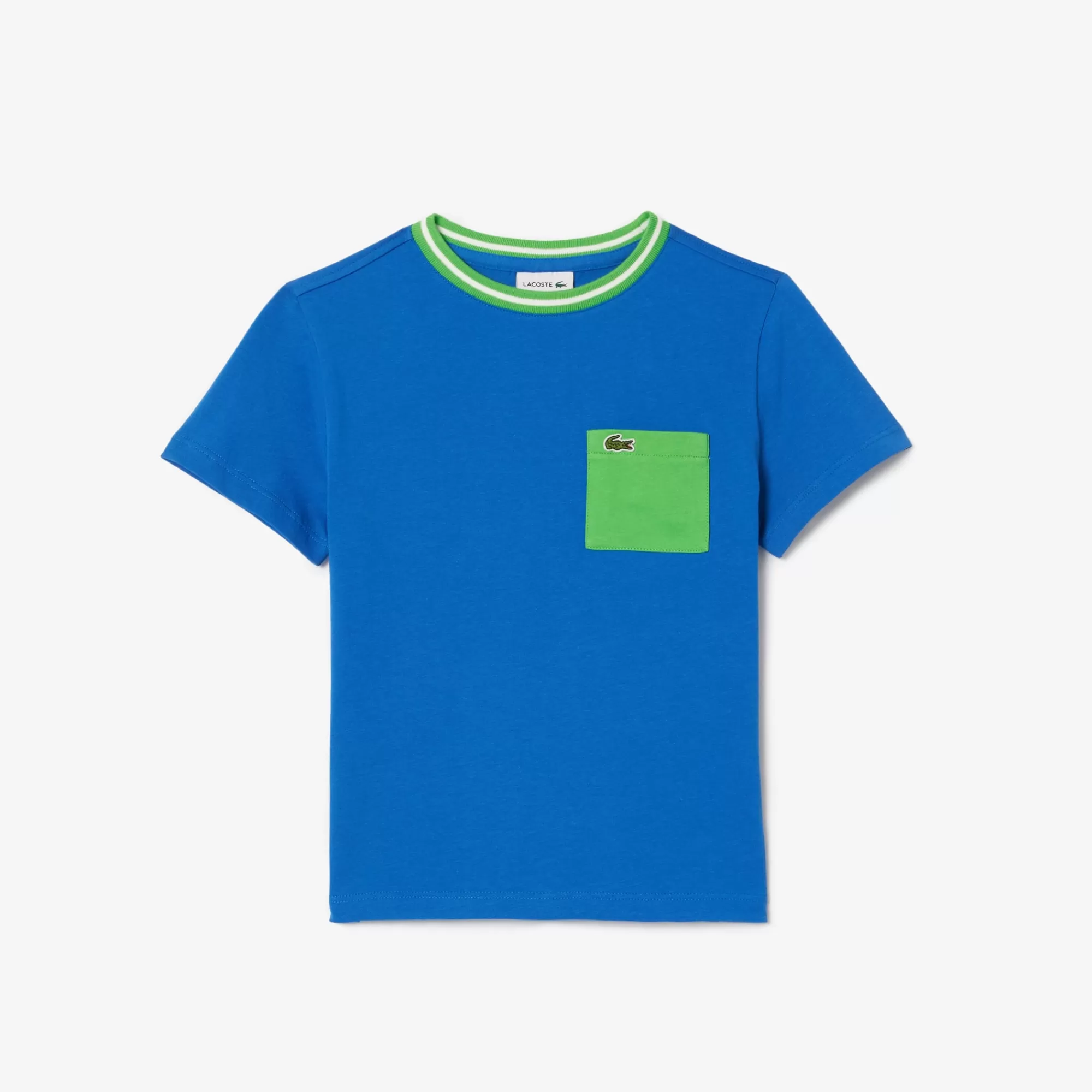 Crianças LACOSTE Moda Menina | Moda Menino^T-shirt de Algodão com Estampado em Contraste