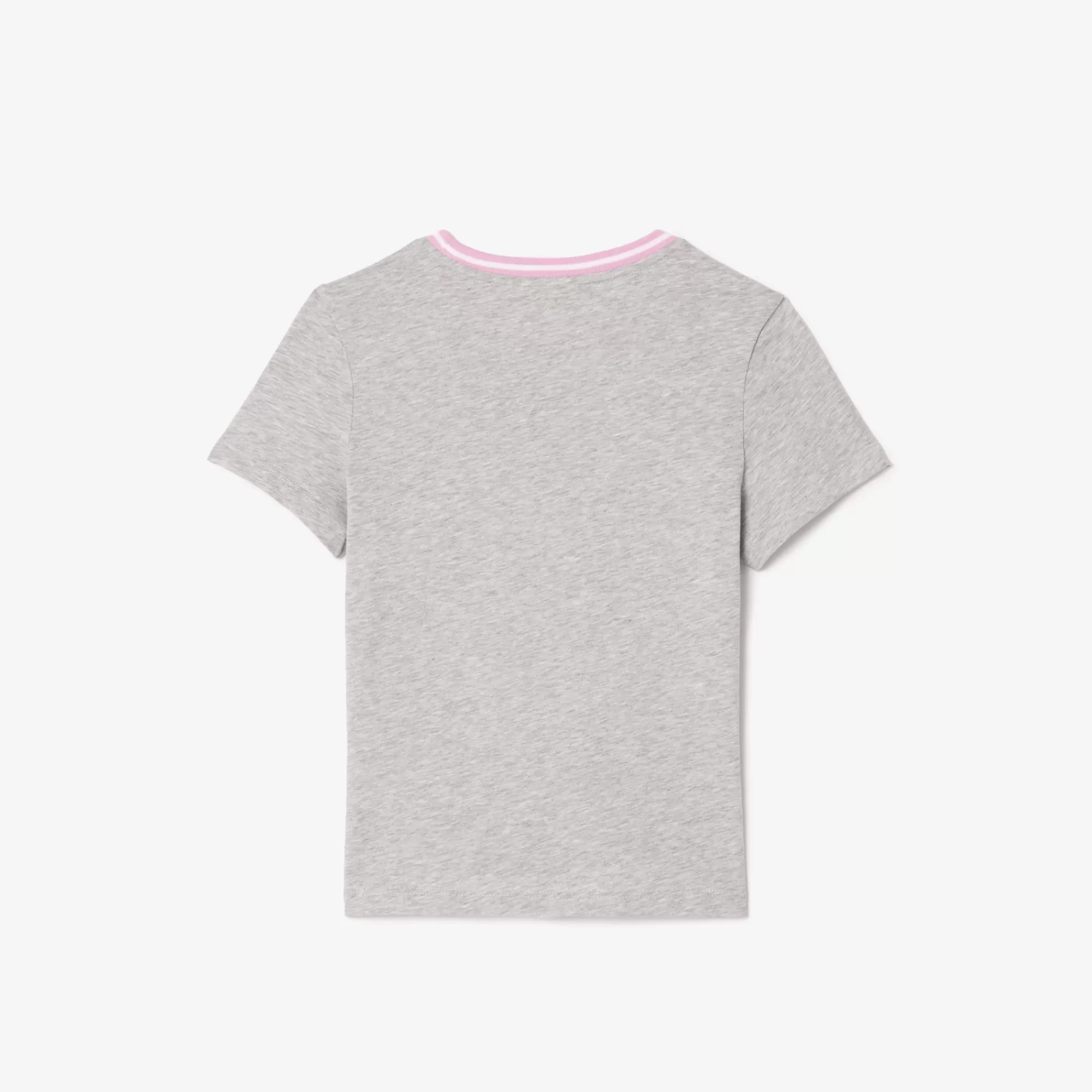 Crianças LACOSTE Moda Menina | Moda Menino^T-shirt de Algodão com Estampado em Contraste