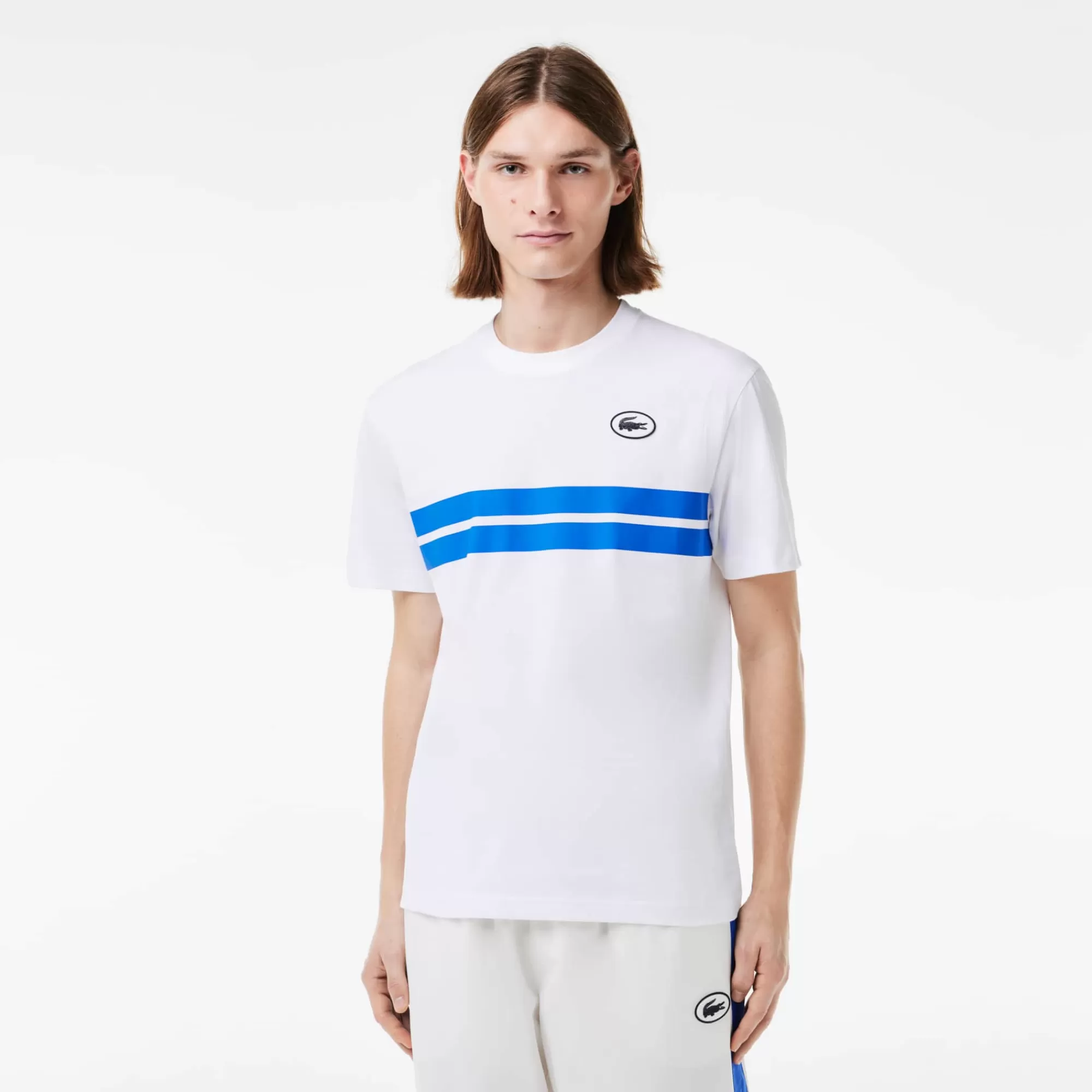 LACOSTE T-Shirts^T-shirt de Algodão com Estampado nas Costas