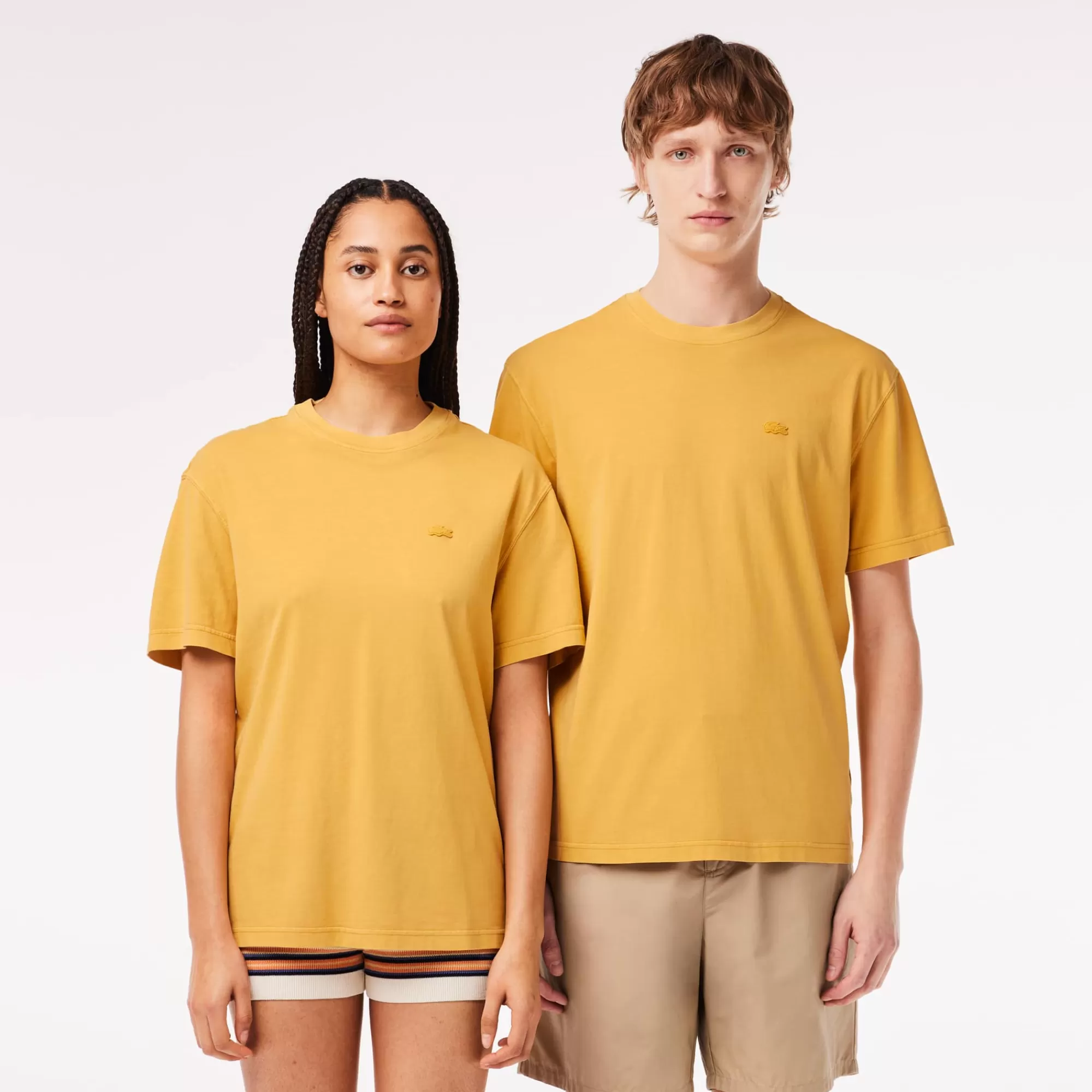 MULHER LACOSTE T-Shirts | T-Shirts^T-shirt de Algodão com Tingimento Natural