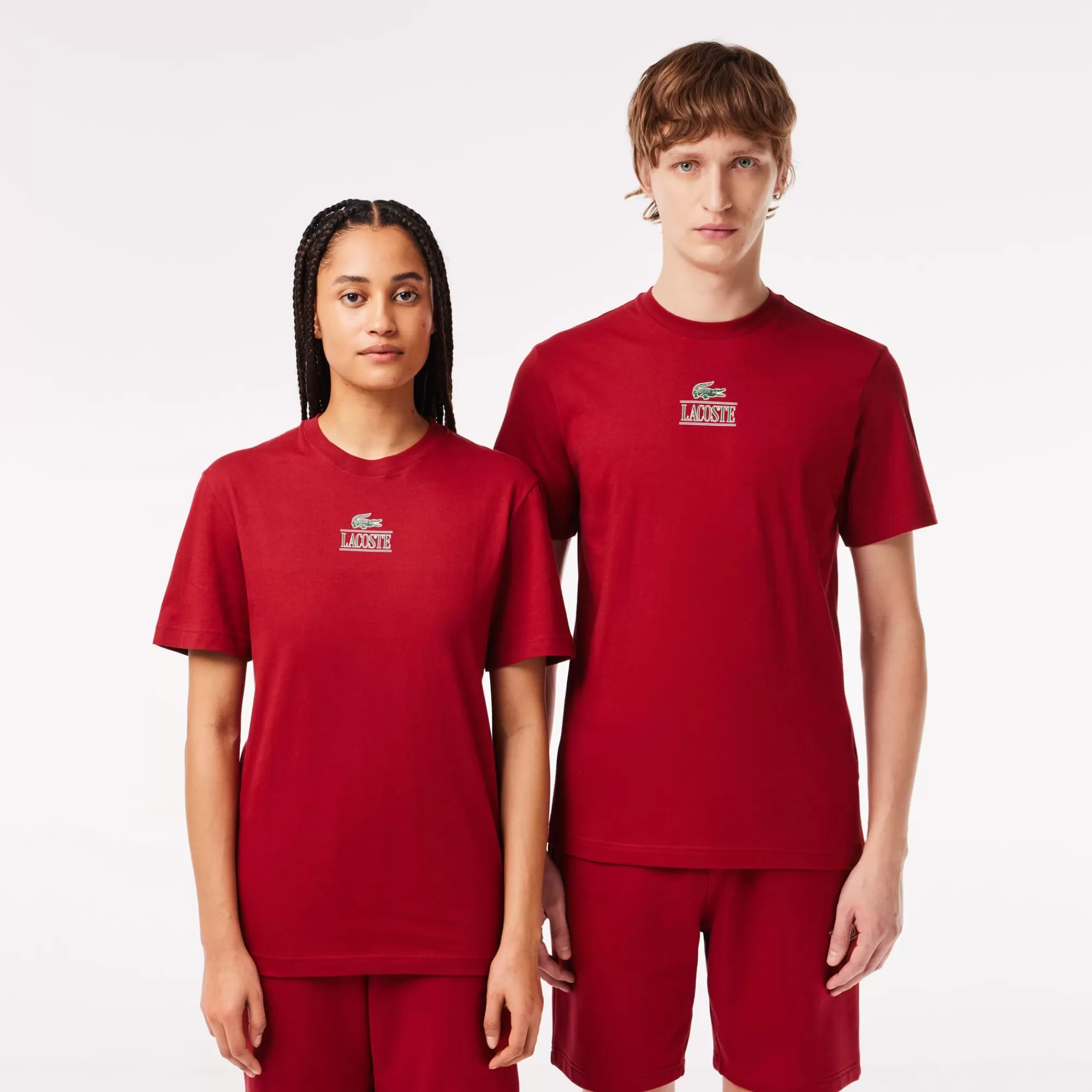 MULHER LACOSTE T-Shirts | T-Shirts^T-shirt de Algodão Grosso