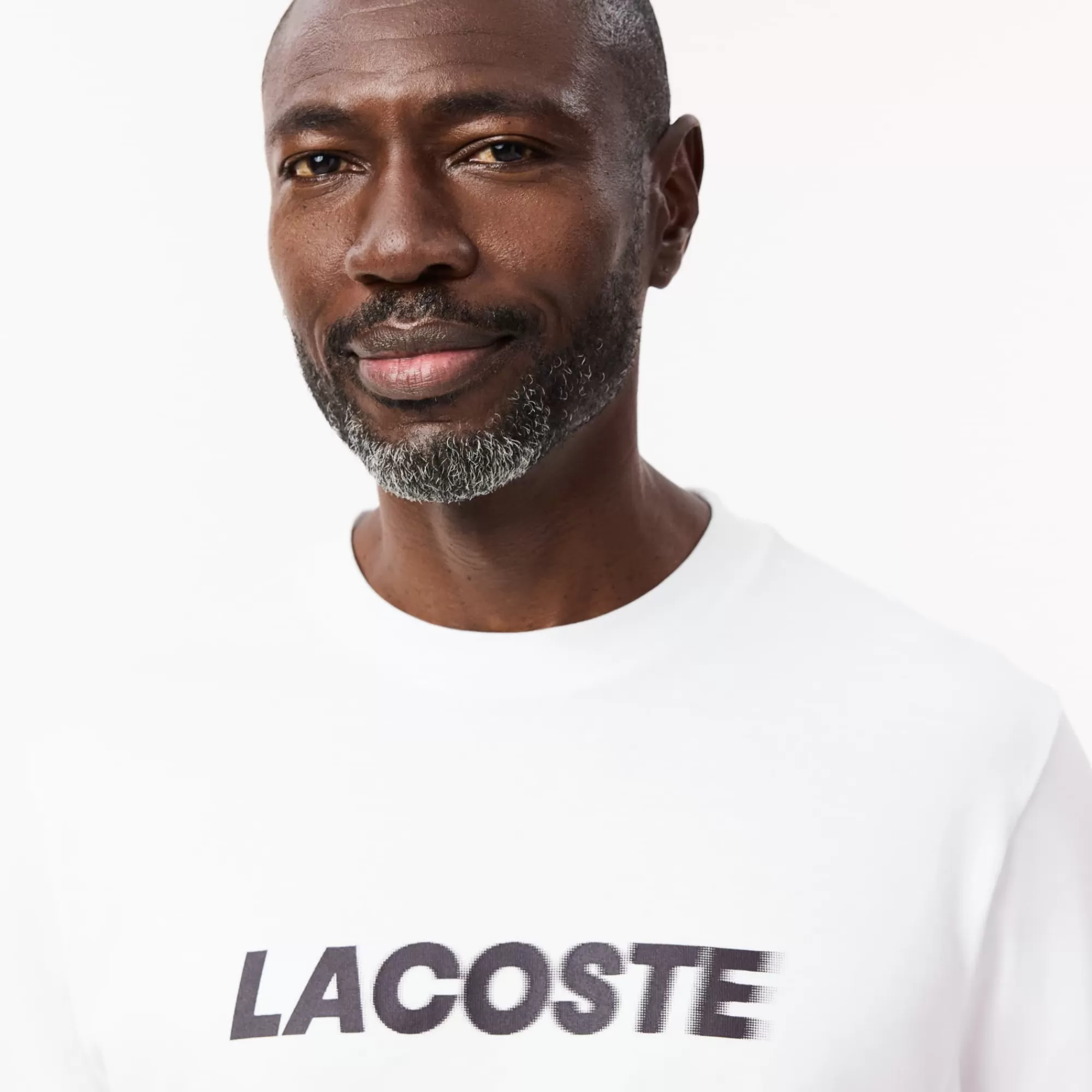 LACOSTE T-Shirts^T-shirt de Algodão Grosso com Logo