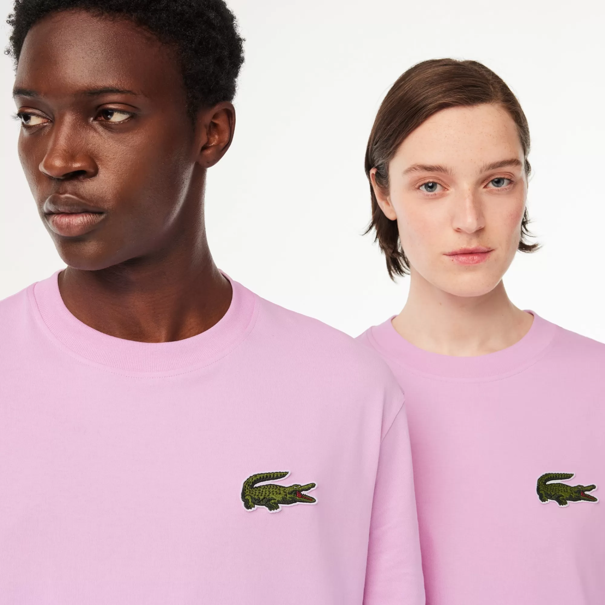 MULHER LACOSTE T-Shirts | T-Shirts^T-shirt de Algodão Grosso Loose Fit