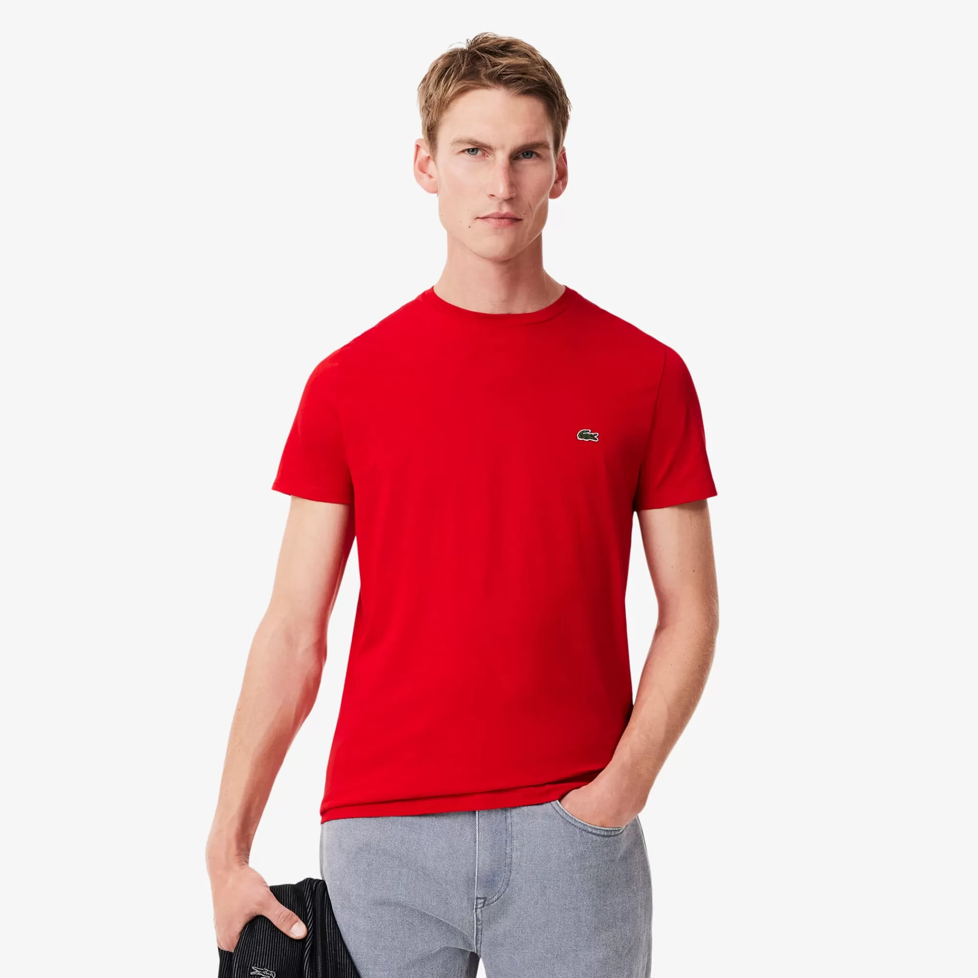 LACOSTE T-Shirts^T-shirt de Algodão Prima