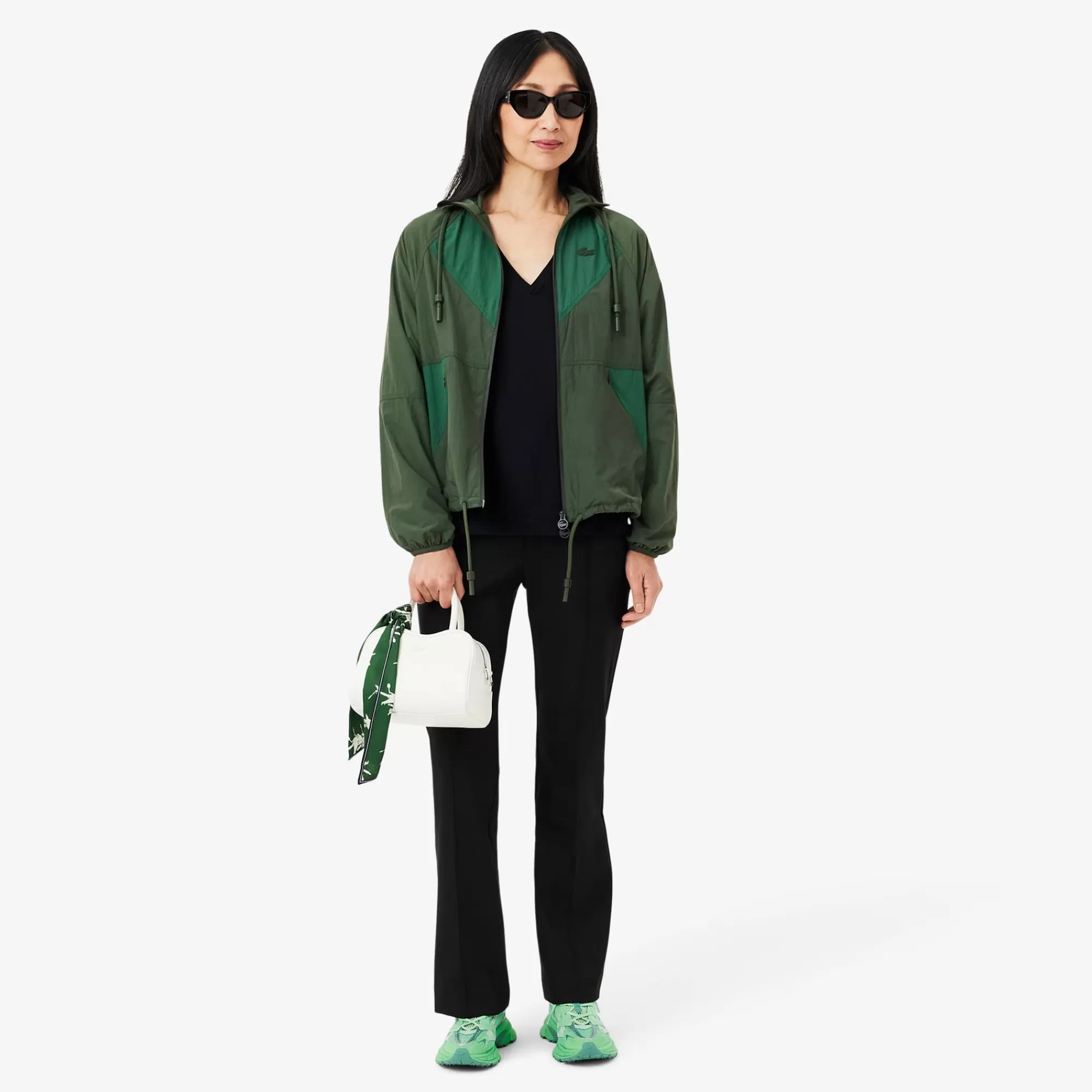 MULHER LACOSTE T-Shirts^T-shirt de Algodão Suave com Decote em V Relaxed Fit