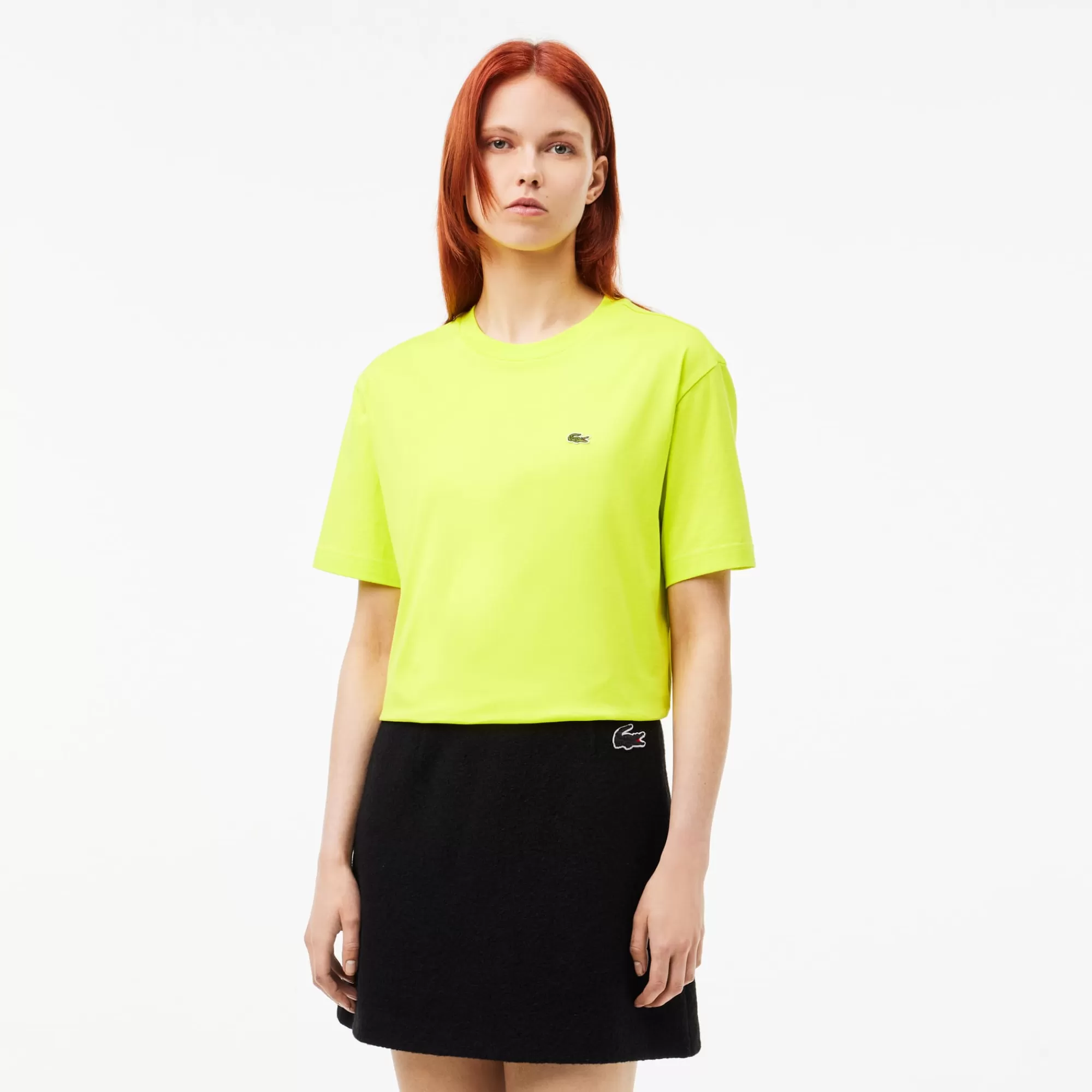 MULHER LACOSTE T-Shirts^T-shirt de Algodão Suave Relaxed Fit