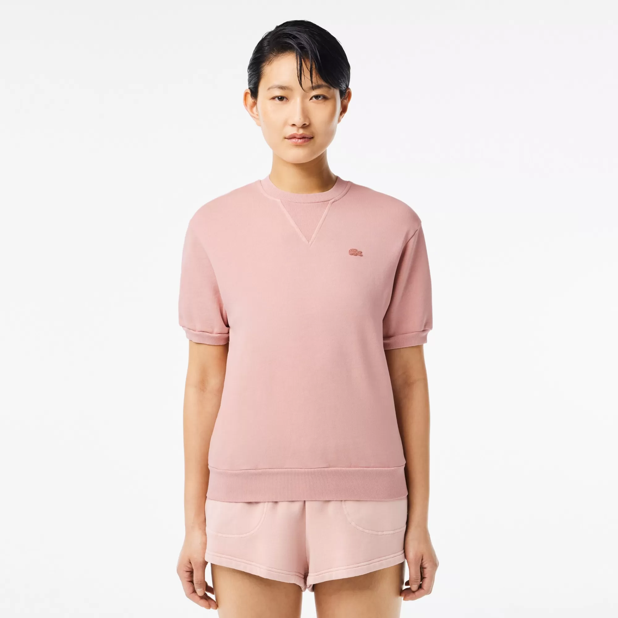 MULHER LACOSTE T-Shirts^T-shirt de Felpa com Tingimento Natural