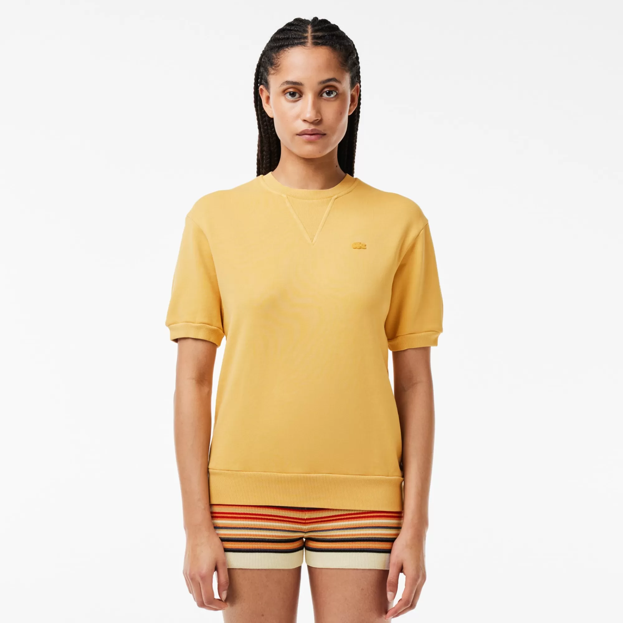 MULHER LACOSTE T-Shirts^T-shirt de Felpa com Tingimento Natural