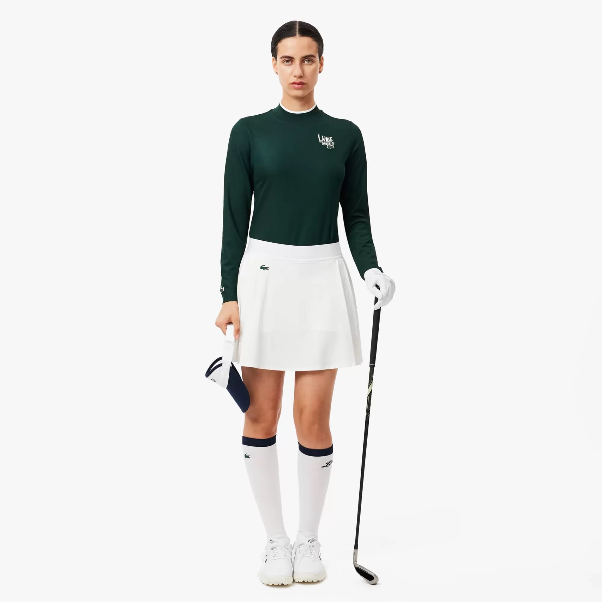 MULHER LACOSTE Golfe | Roupa Deportiva Mulher^T-shirt de Golf com Proteção UV Slim Fit