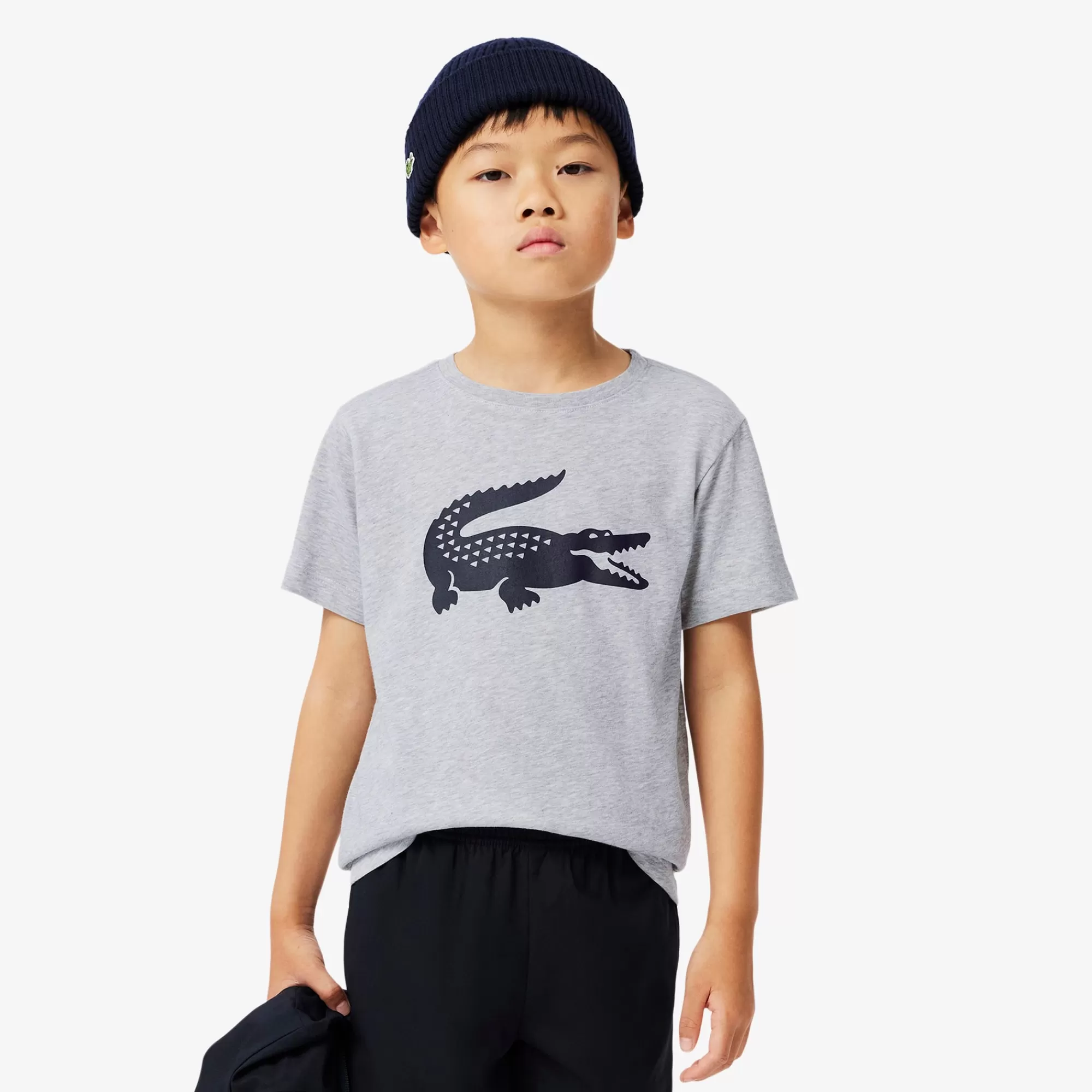 Crianças LACOSTE Moda Menino | Moda Menino^T-shirt de Ténis Oversize de Algodão Técnico