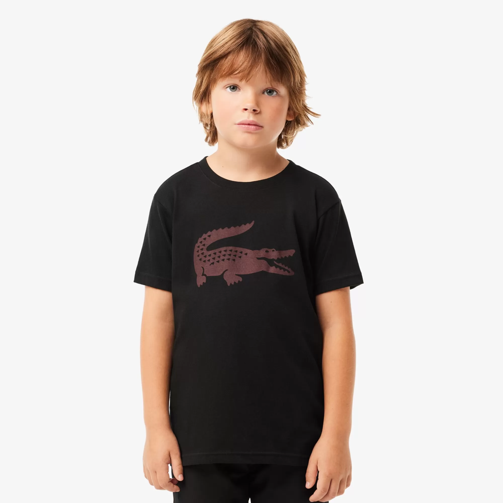 Crianças LACOSTE Moda Menino | Moda Menino^T-shirt de Ténis Oversize de Algodão Técnico