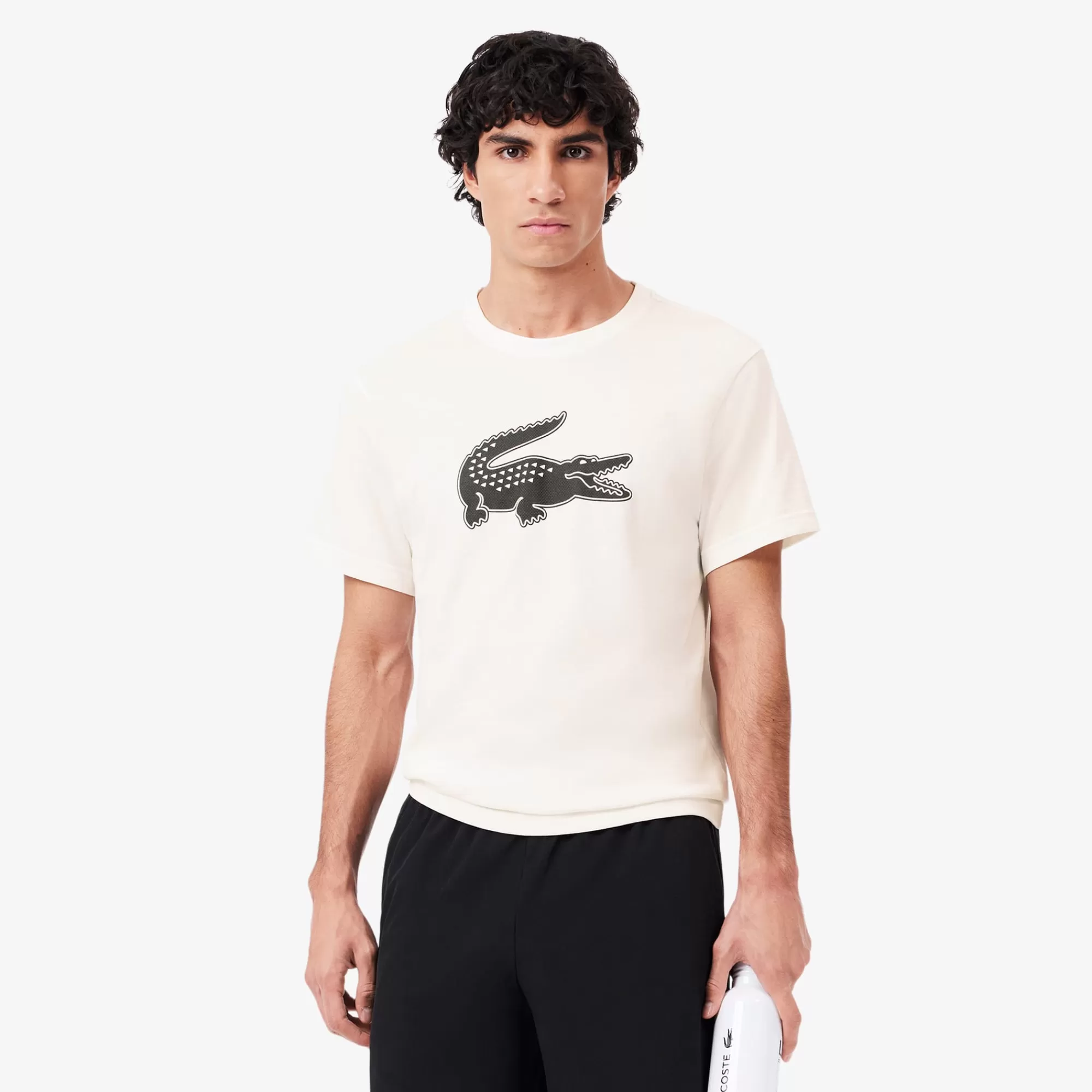 LACOSTE Ginásio & Treino | Roupa Desportiva^T-shirt Desportiva com Logo XXL e Tecnologia Ultra-Dry