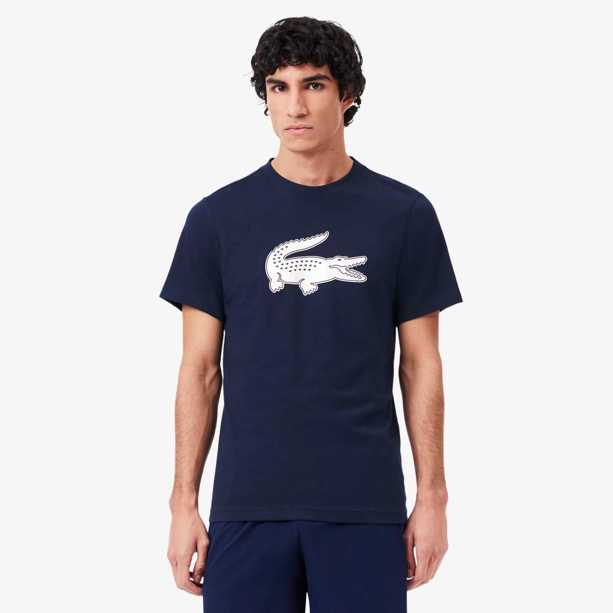 LACOSTE Ginásio & Treino | Roupa Desportiva^T-shirt Desportiva com Logo XXL e Tecnologia Ultra-Dry