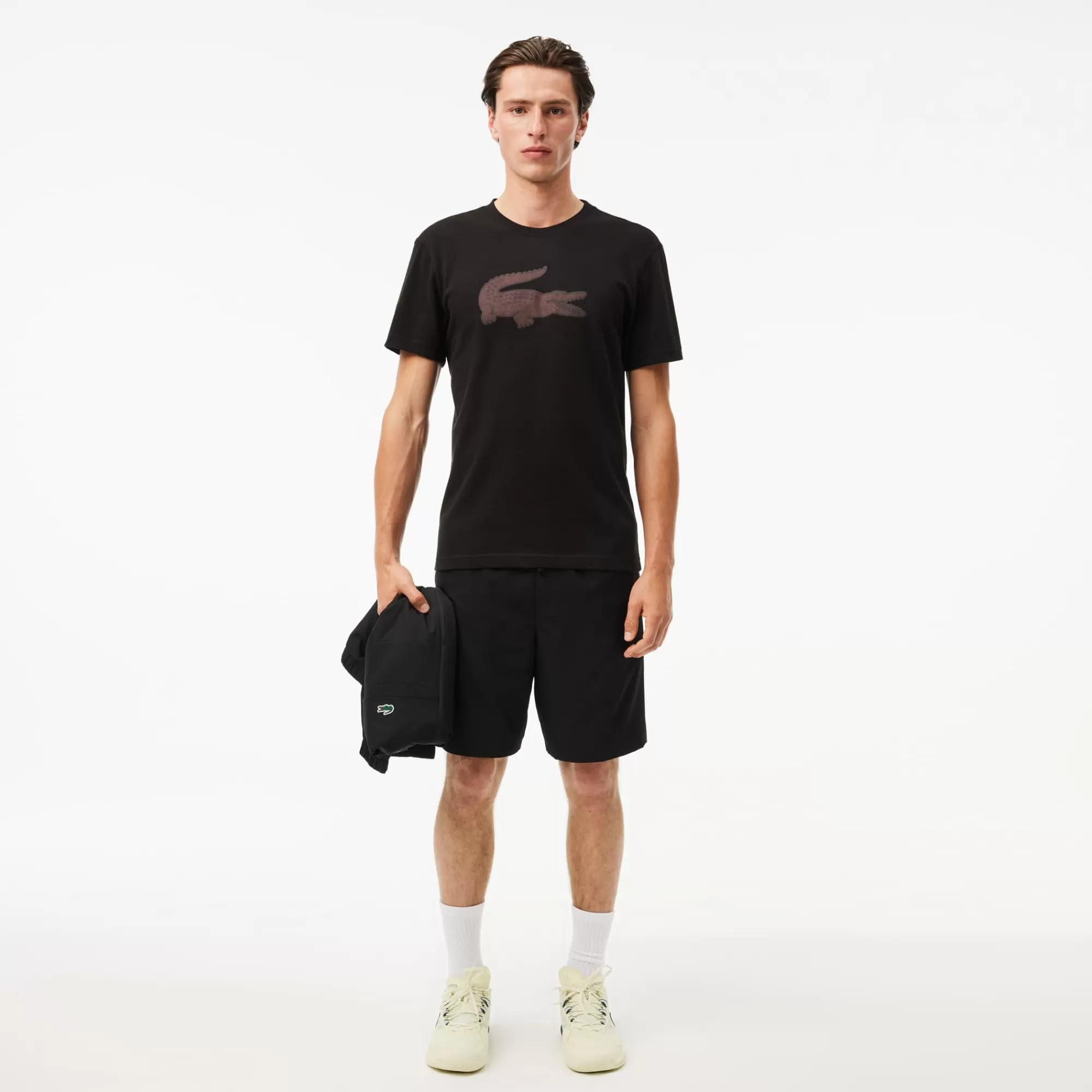 LACOSTE Roupa Desportiva | T-Shirts^T-shirt Desportiva com Logo XXL e Tecnologia Ultra-Dry