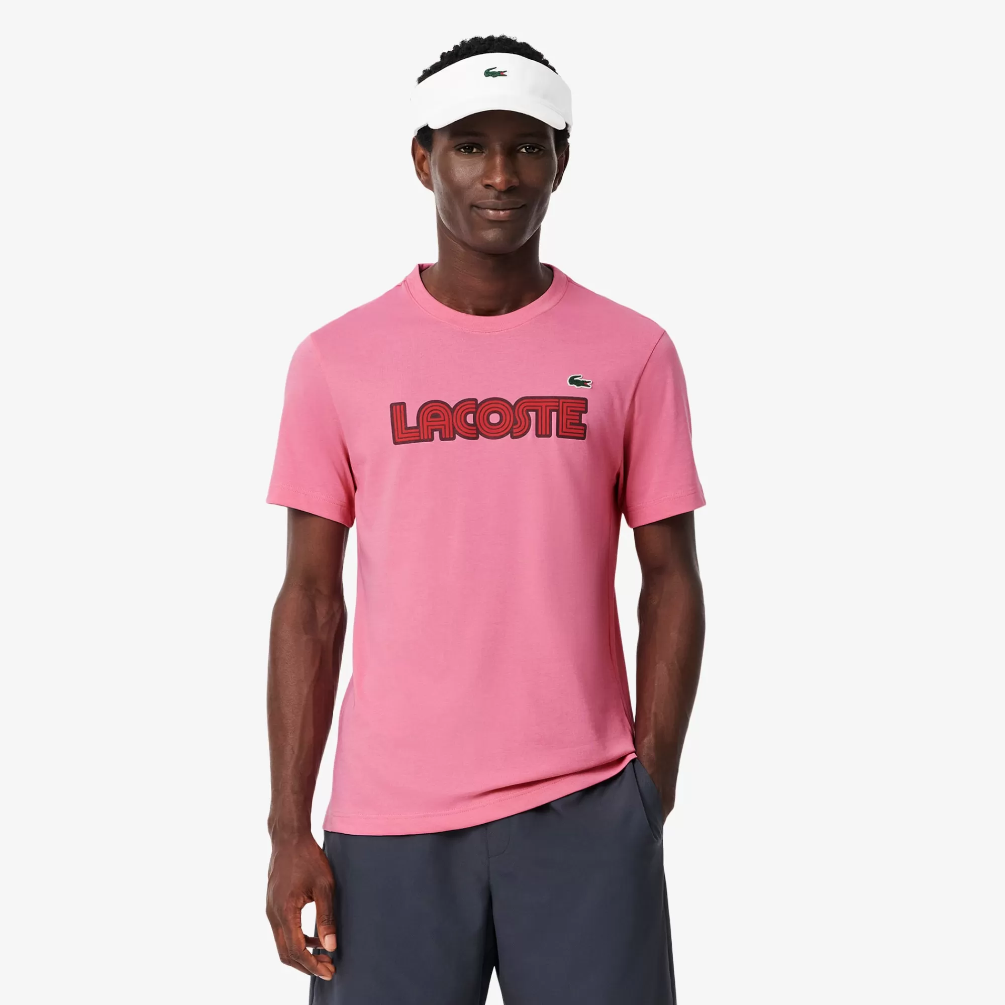 LACOSTE Roupa Desportiva | T-Shirts^T-shirt Desportiva de Algodão com Logo e Tecnologia Ultra-Dry