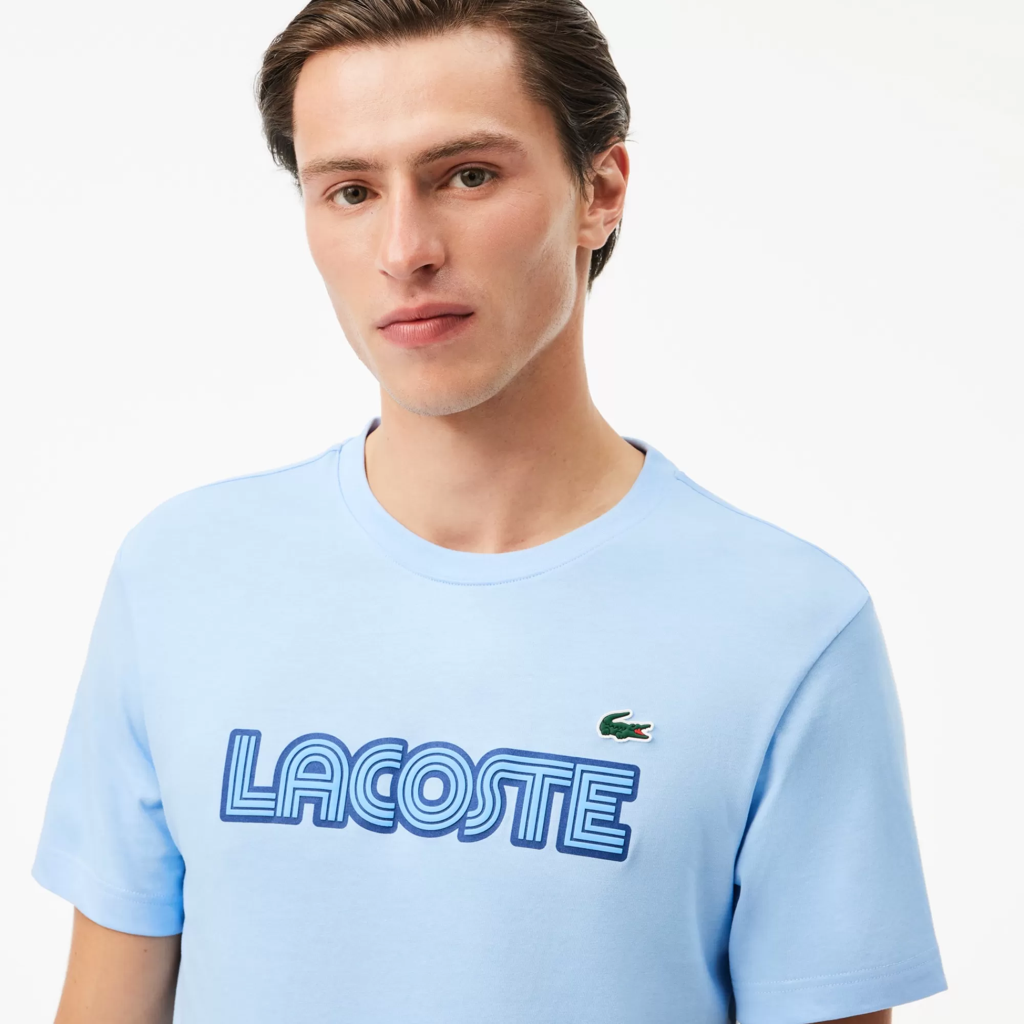 LACOSTE Roupa Desportiva | T-Shirts^T-shirt Desportiva de Algodão com Logo e Tecnologia Ultra-Dry