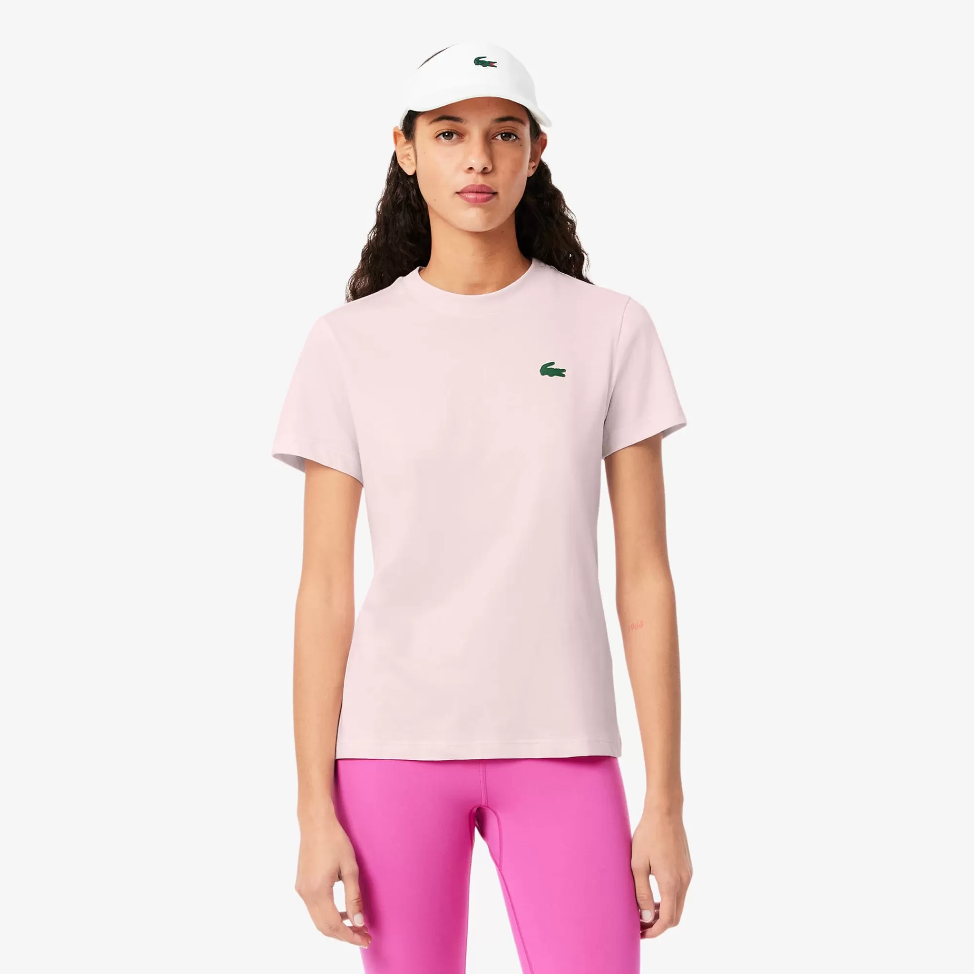 MULHER LACOSTE Ténis | Roupa Deportiva Mulher^T-shirt Desportiva de Algodão Técnico com Tecnologia Ultra-Dry