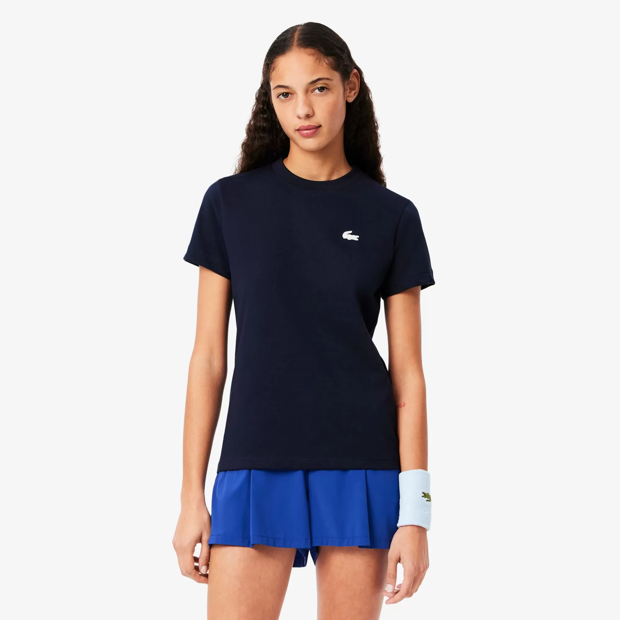 MULHER LACOSTE Ginásio & Treino | Ténis^T-shirt Desportiva de Algodão Técnico com Tecnologia Ultra-Dry