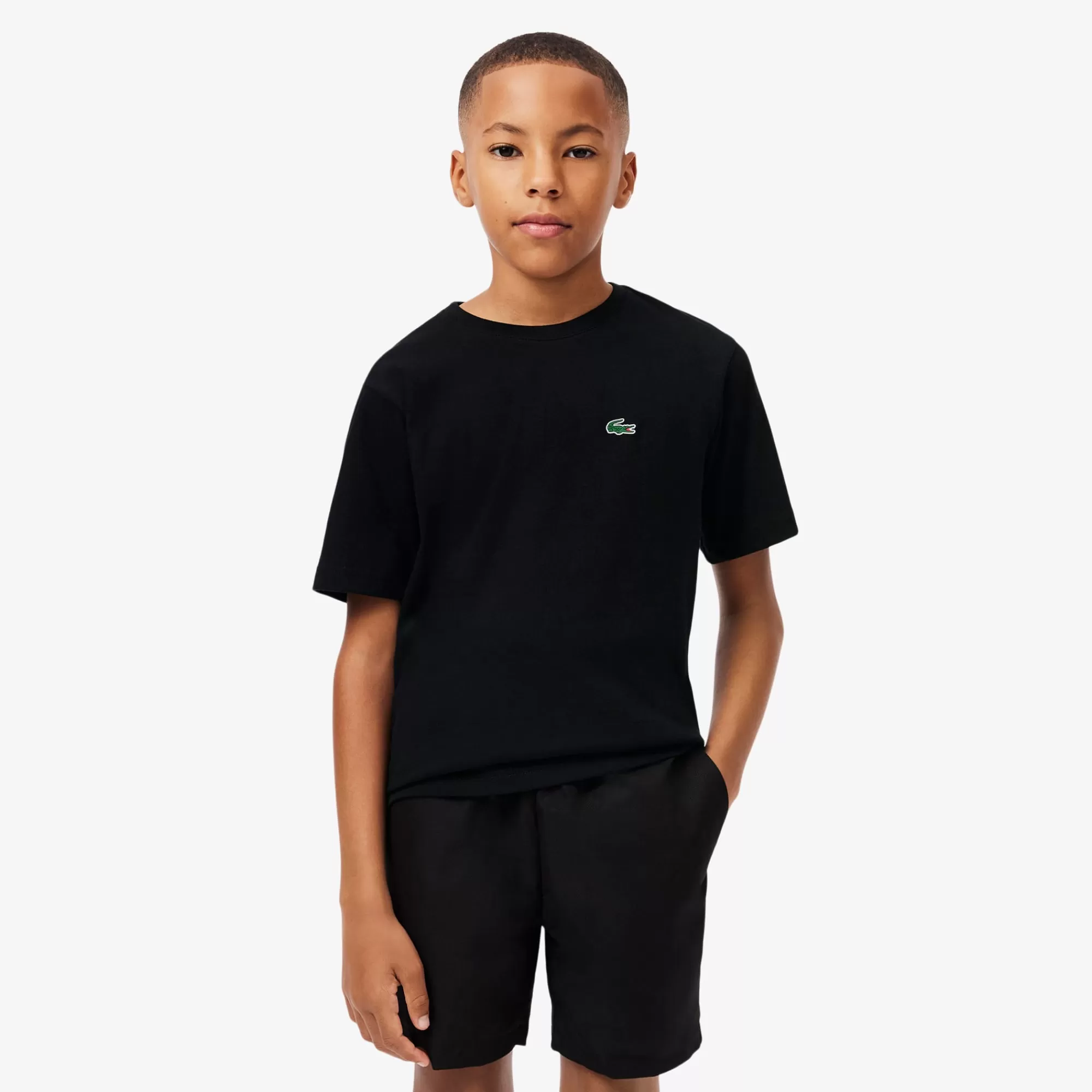 Crianças LACOSTE Moda Menino | Moda Menino^T-shirt Desportiva de Algodão Técnico com Tecnologia Ultra-Dry