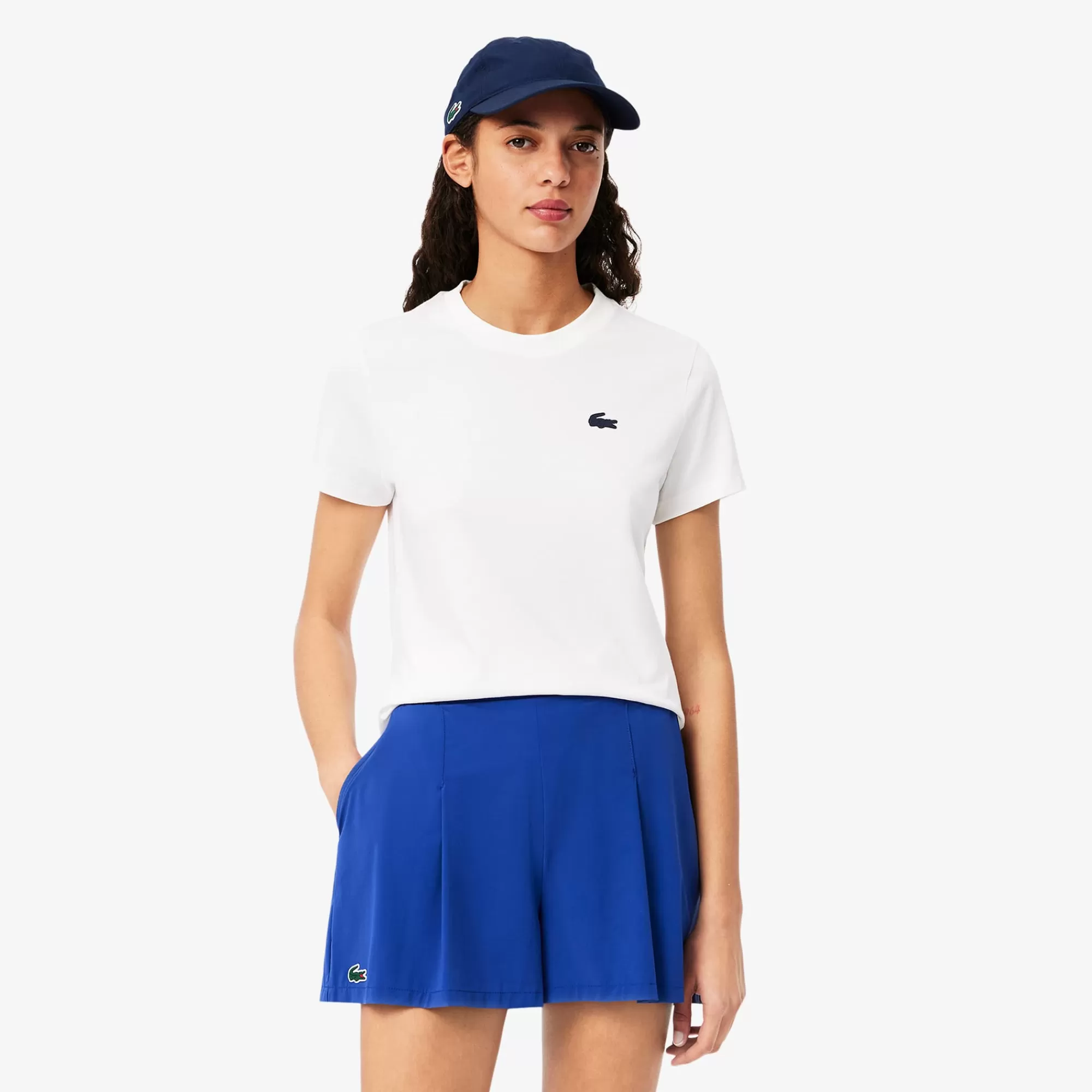 MULHER LACOSTE Ténis | Ginásio & Treino^T-shirt Desportiva de Algodão Técnico com Tecnologia Ultra-Dry